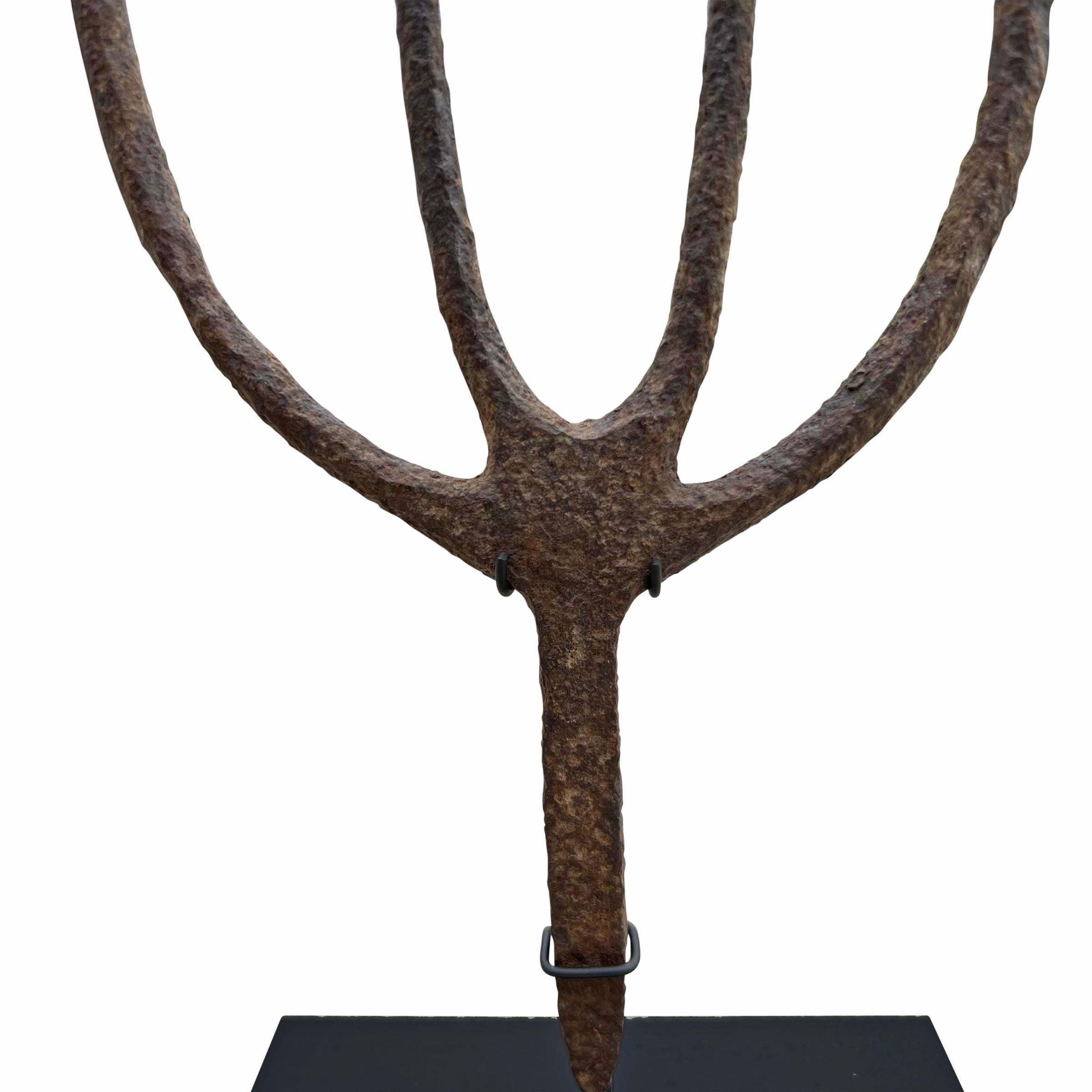 Pair of 19th Century Fishing Spears on Custom Mounts 3