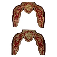 Pair of 19th Century Floral French Aubusson Portière Decorative Tapestry