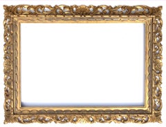 Mirror Frames Pair of Giltwood 19th Century Florentine