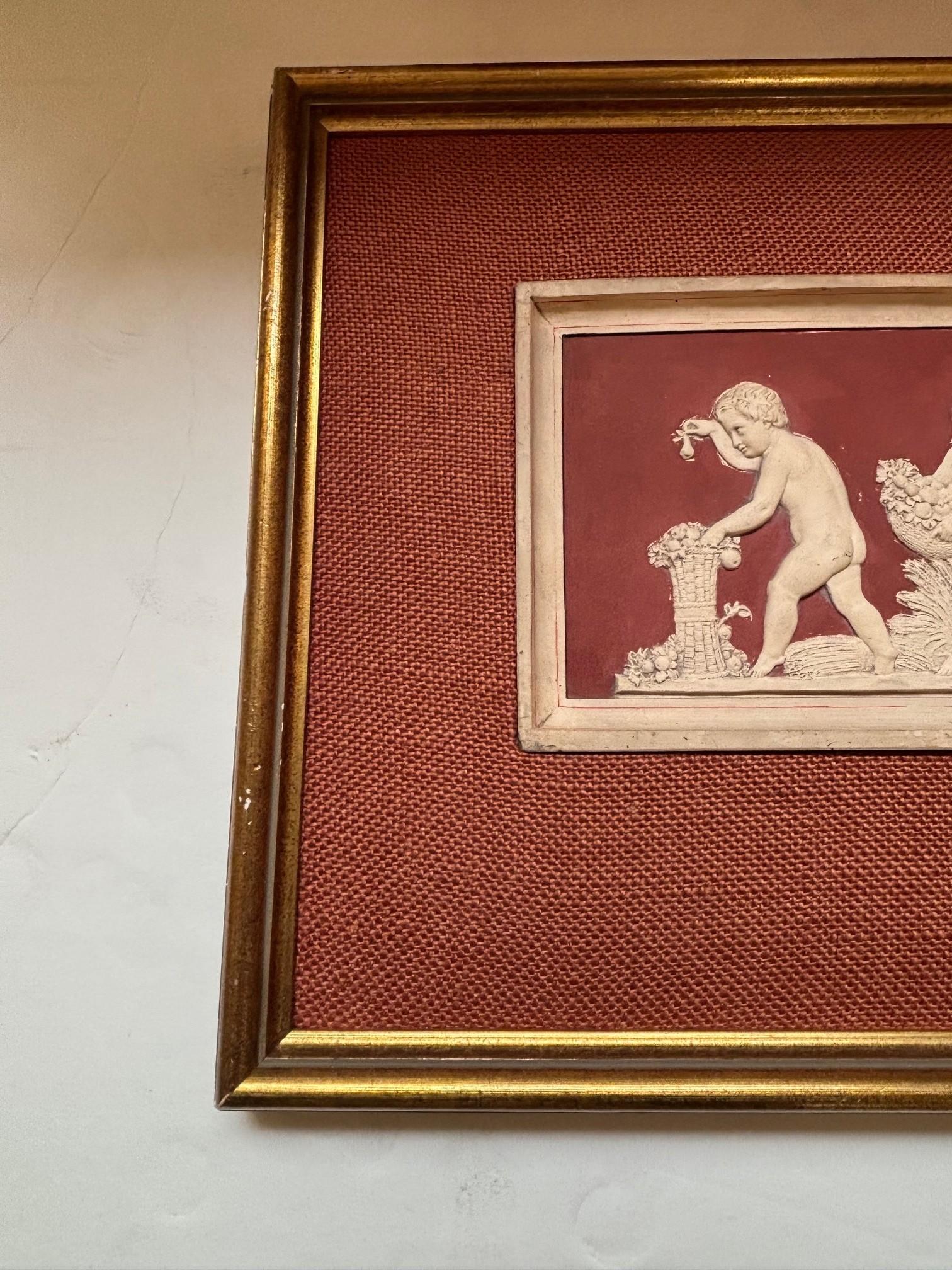 Pair of 19th Century Framed Neoclassical Plaque by Danish Artist Peter Ipsen im Angebot 9