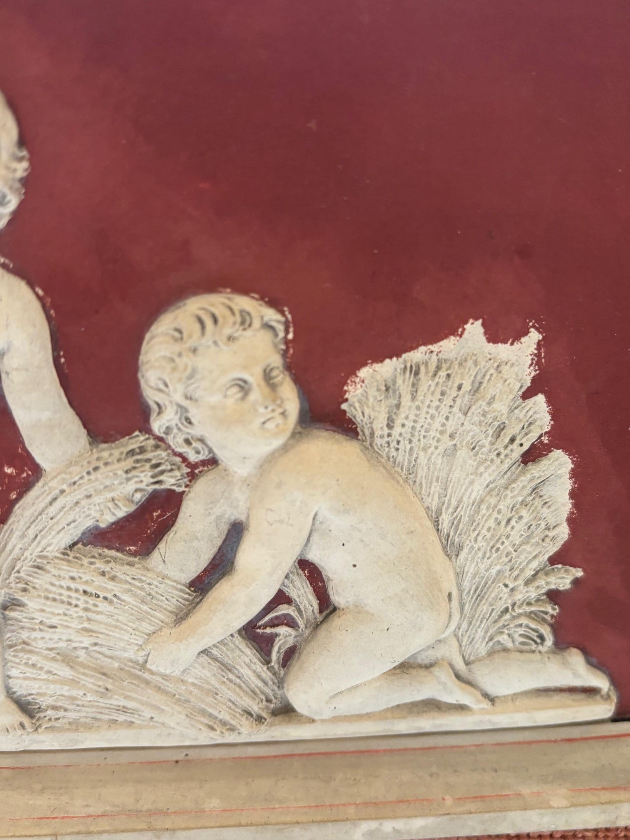 Pair of 19th Century Framed Neoclassical Plaque by Danish Artist Peter Ipsen (Dänisch) im Angebot