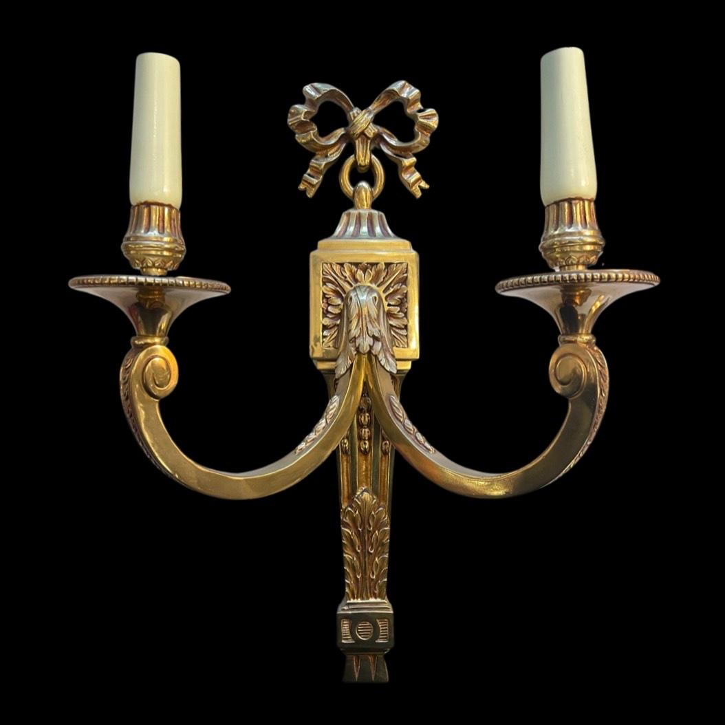 Pair of 19th Century French Antique Regency Wall Lights In Excellent Condition For Sale In London, GB