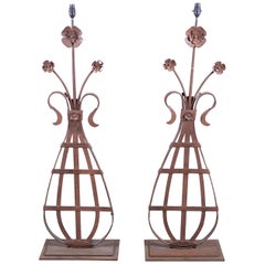 Pair of 19th Century French Architectural Lamps
