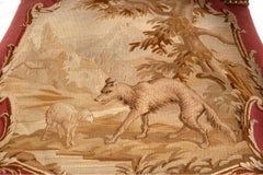 Pair of 19th Century French Aubusson Rosewood Bergères