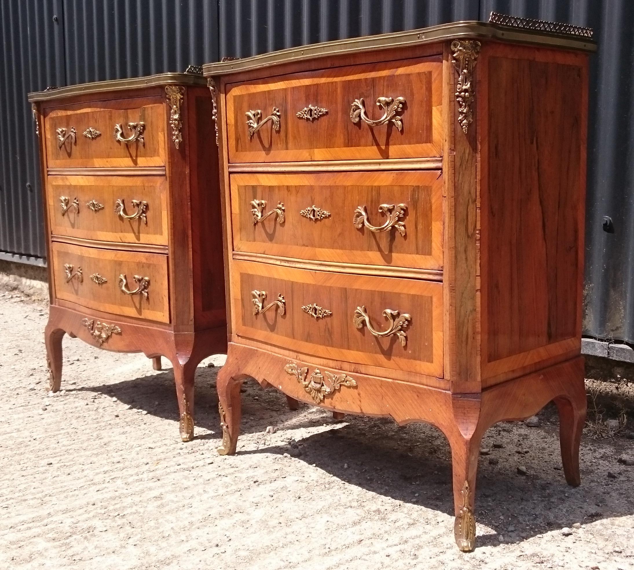 Pair of 19th Century French Bed Side Cabinets 1