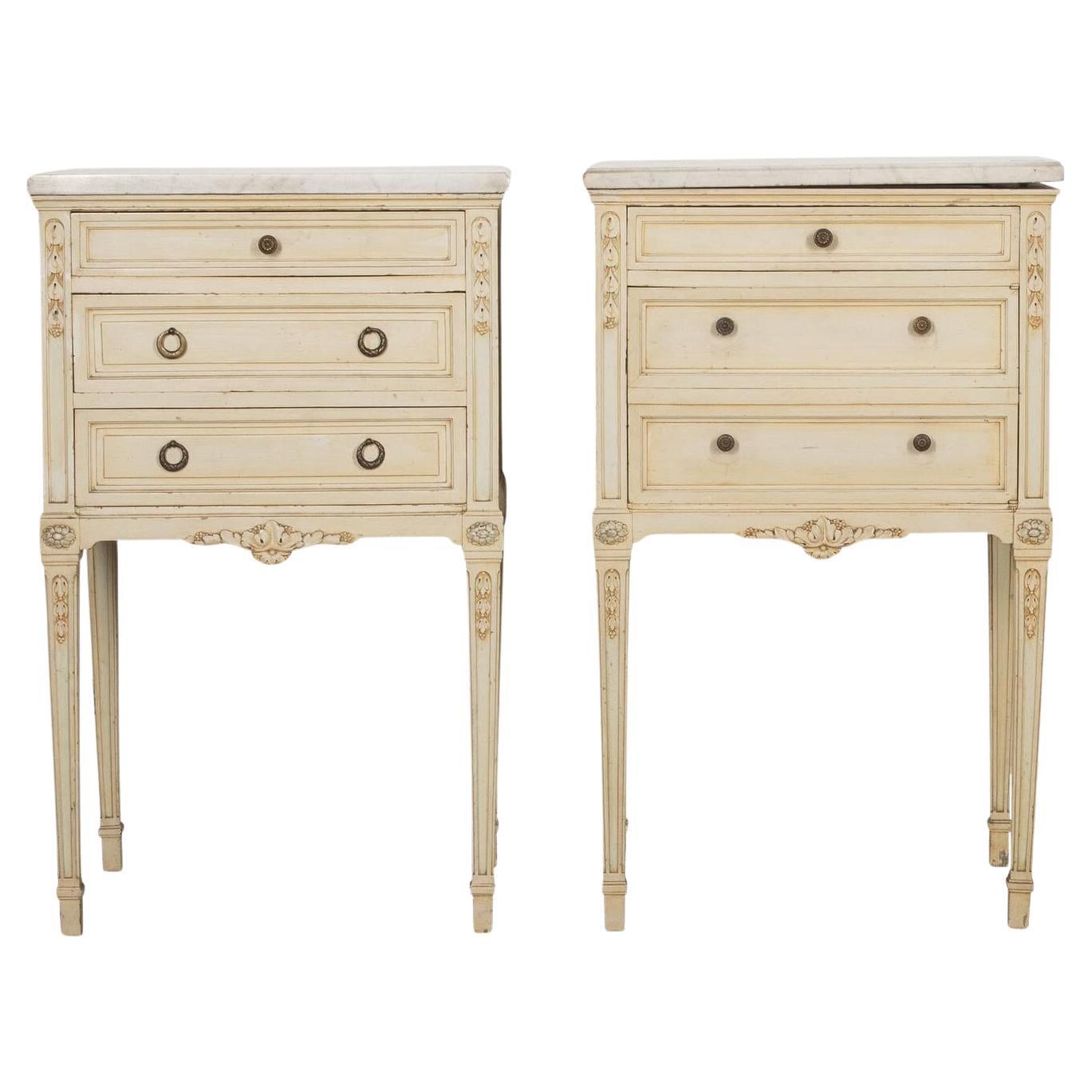 Pair of 19th Century French Bedside Cabinet