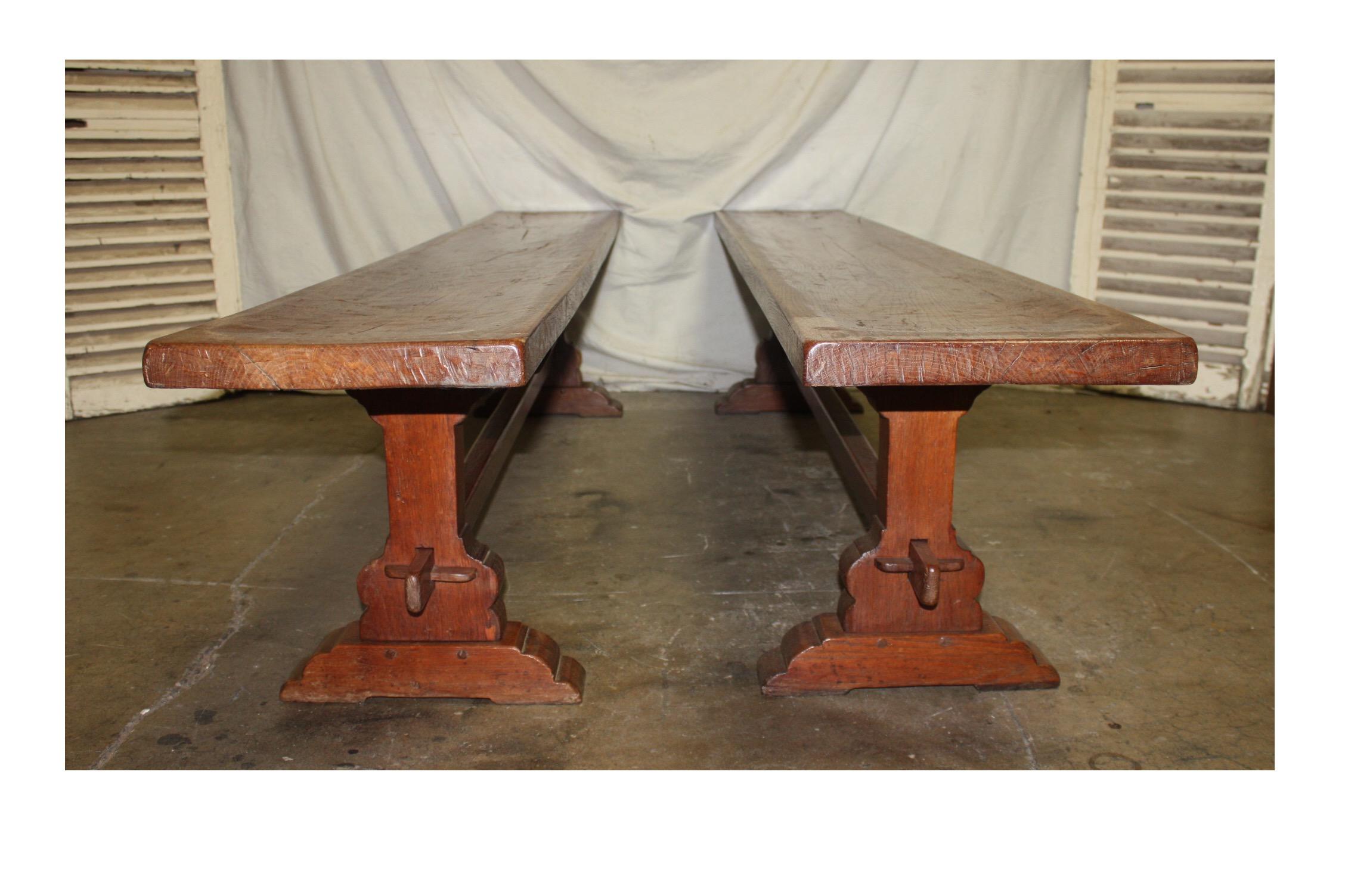 Pair of 19th Century French Benches 6