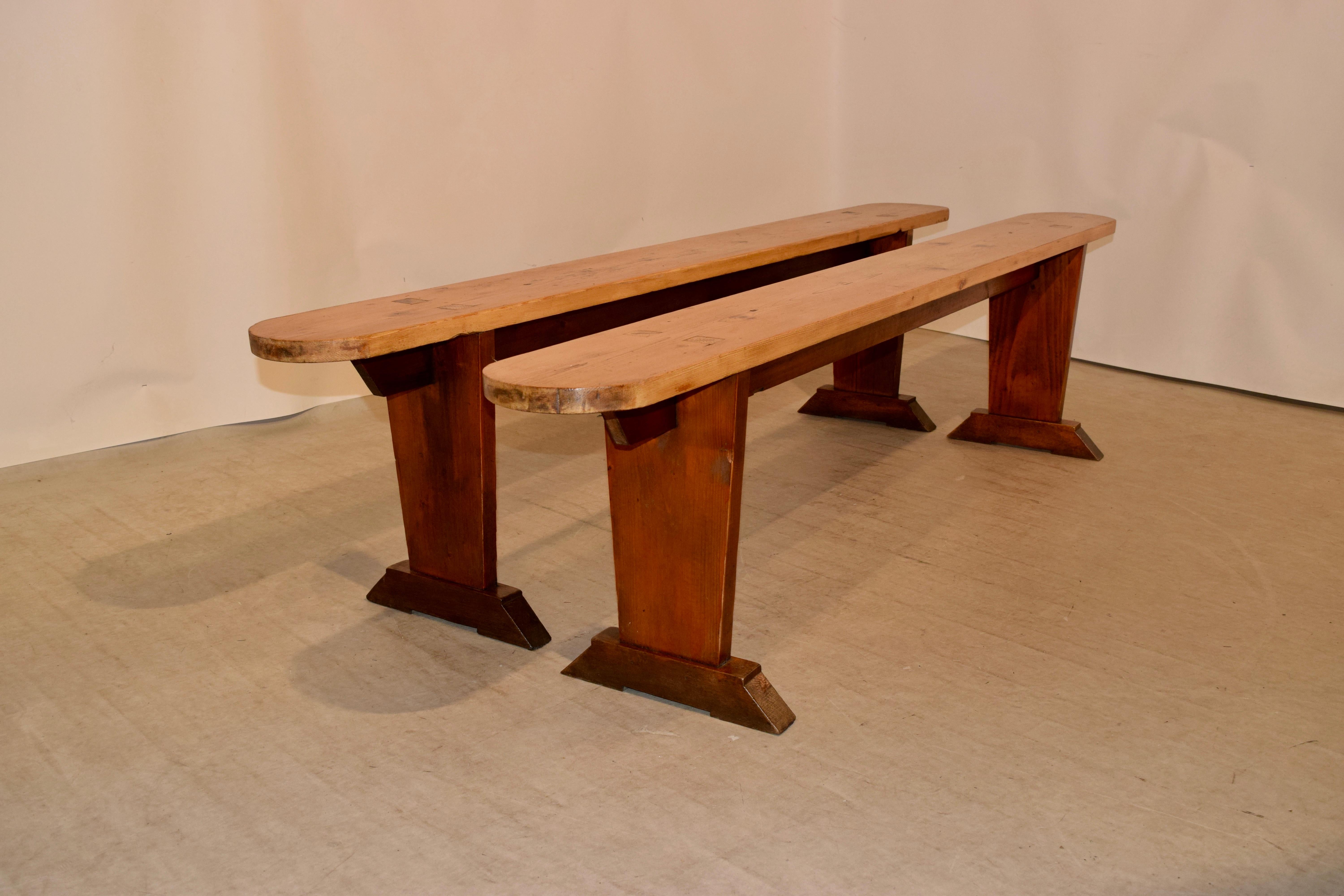 Pair of 19th Century French Benches For Sale 8