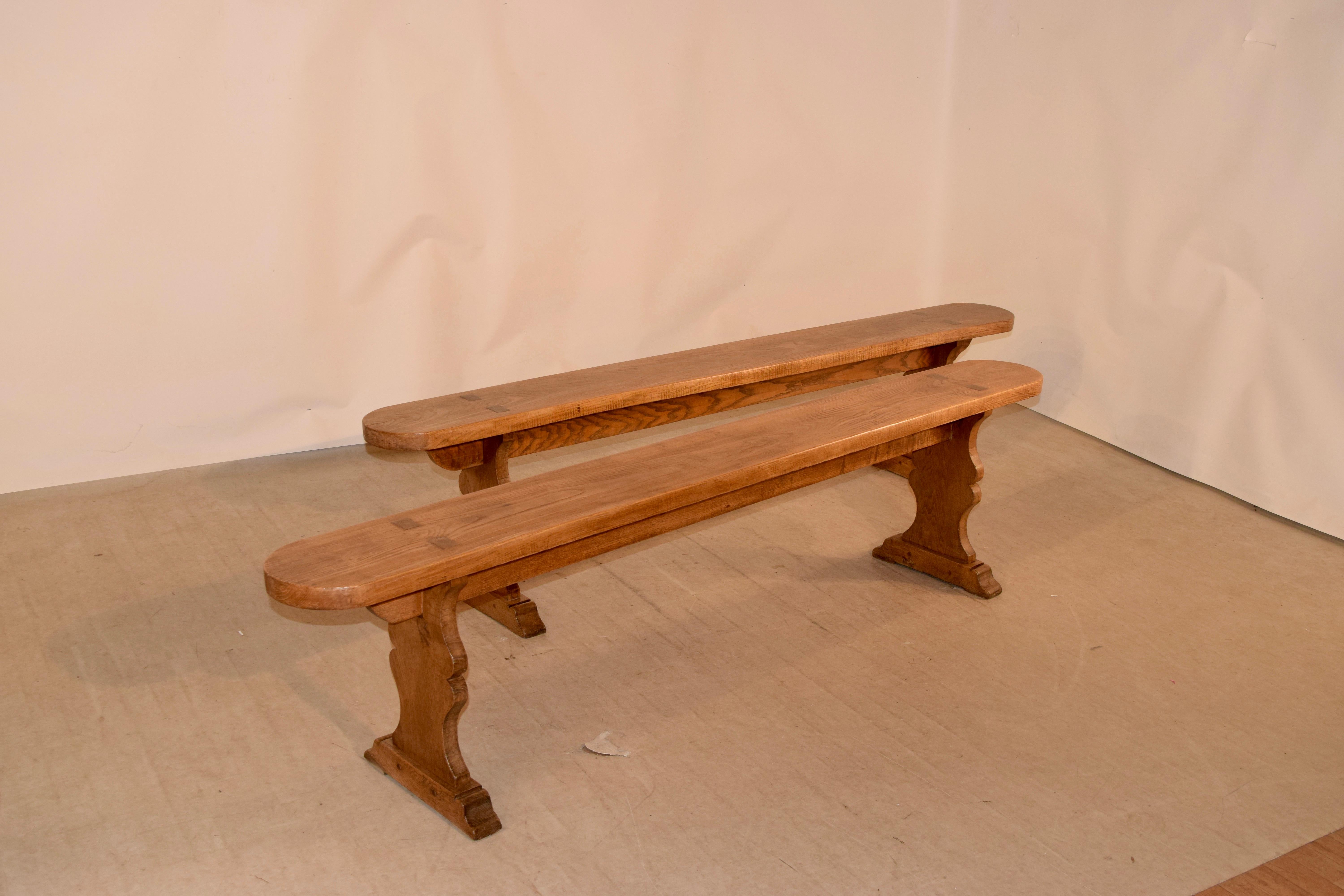 Pair of 19th Century French Benches In Good Condition In High Point, NC
