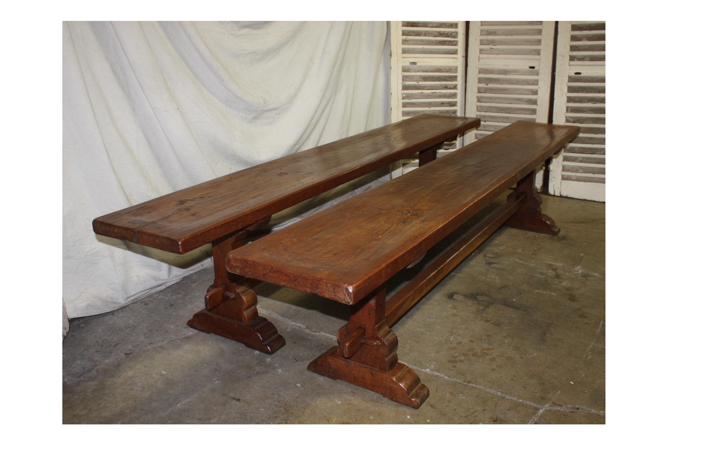 Pair of 19th Century French Benches 2