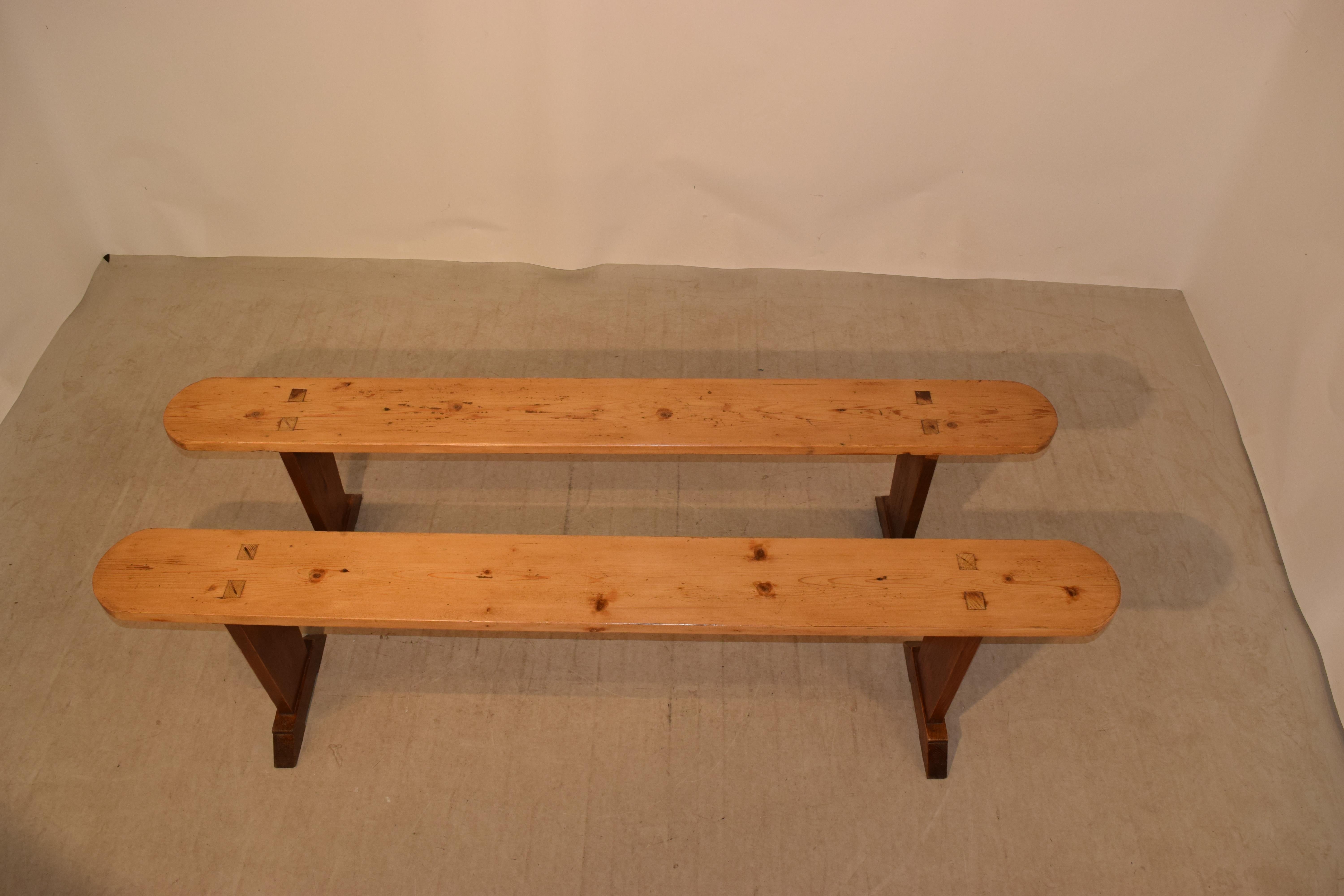 Pair of 19th Century French Benches For Sale 1