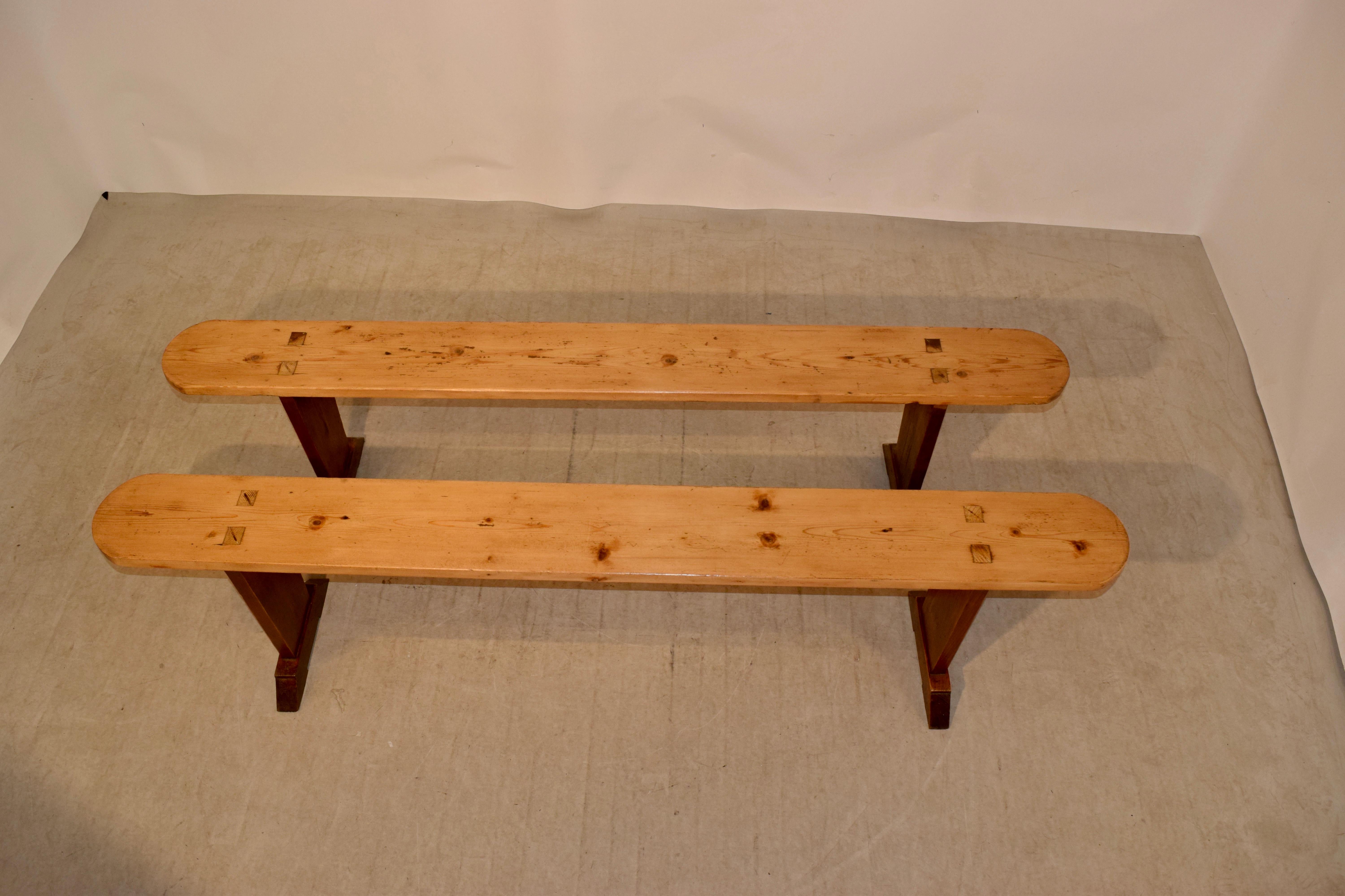Pair of 19th Century French Benches For Sale 2