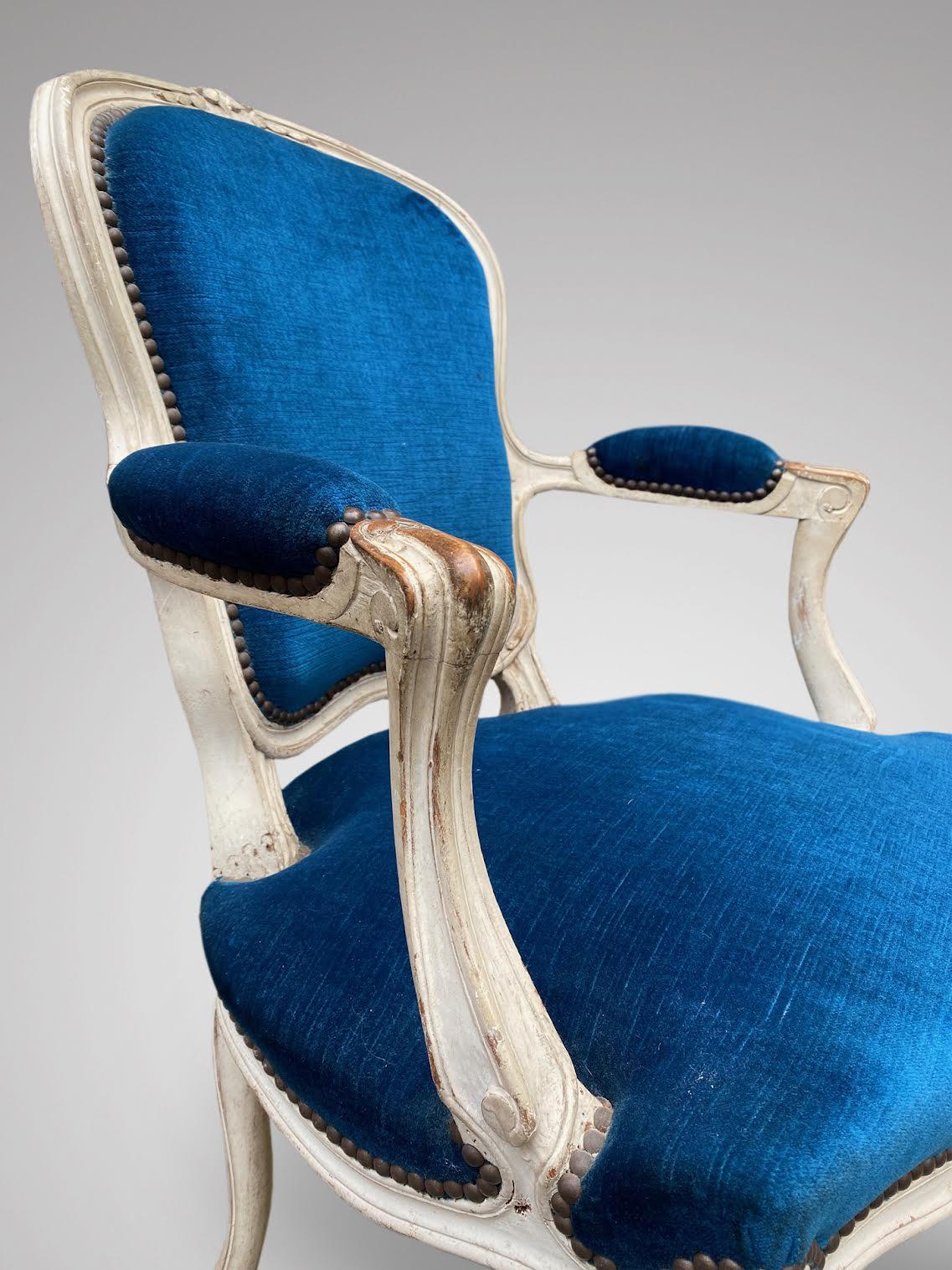 Paire de fauteuils Bergères français du 19ème siècle Bon état - En vente à Petworth,West Sussex, GB