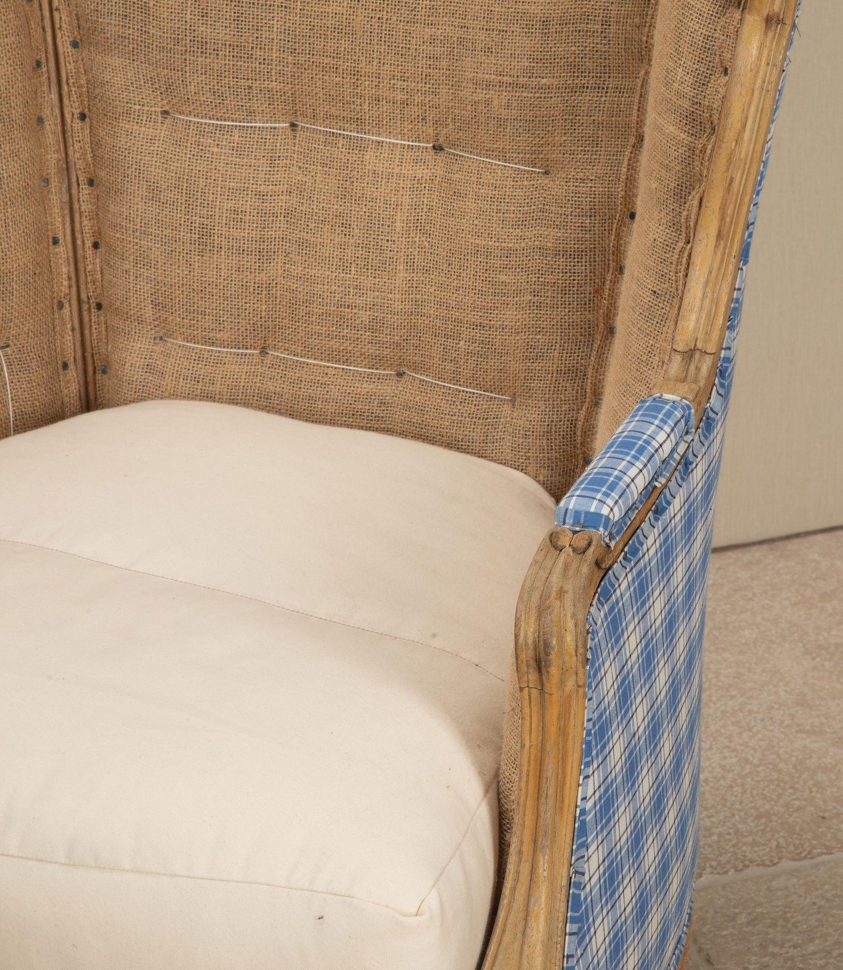 Pair of 19th Century French 'Bergeres' Armchairs in the Deconstructed Style For Sale 2