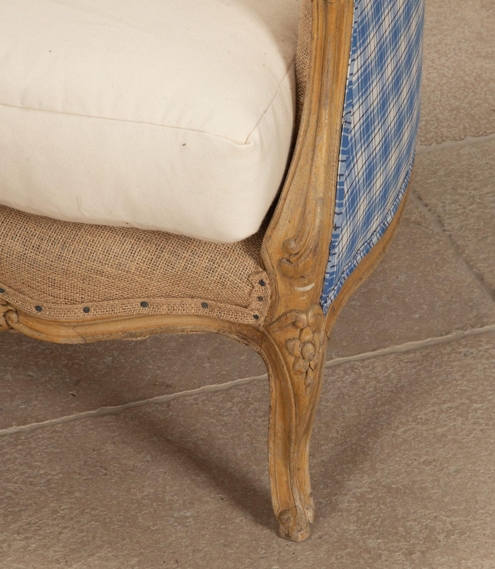 Pair of 19th Century French 'Bergeres' Armchairs in the Deconstructed Style For Sale 3