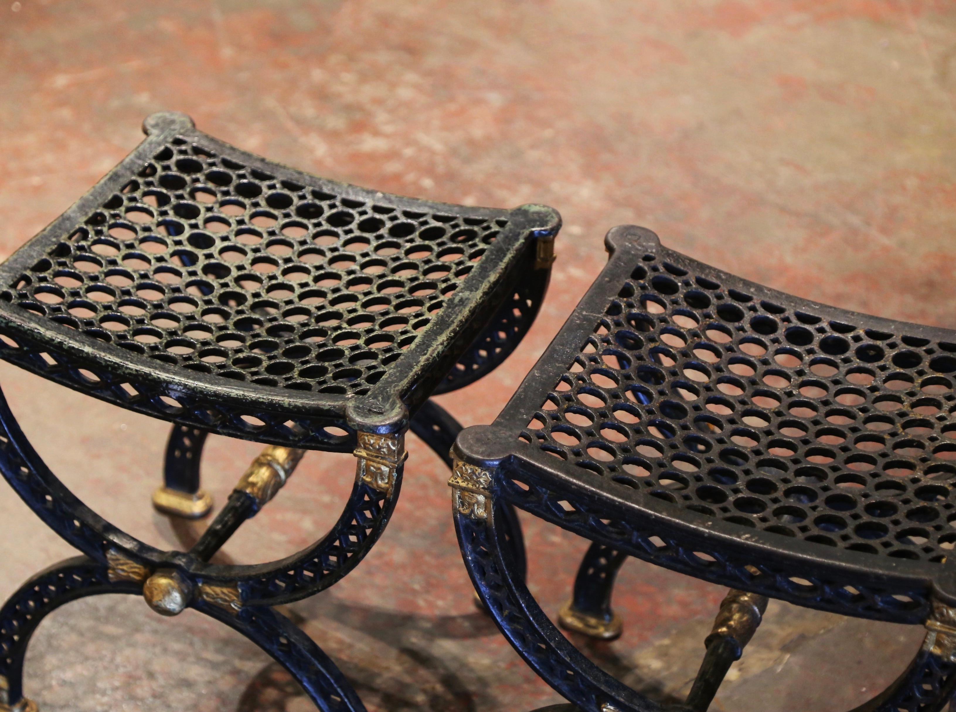 Paire de tabourets 