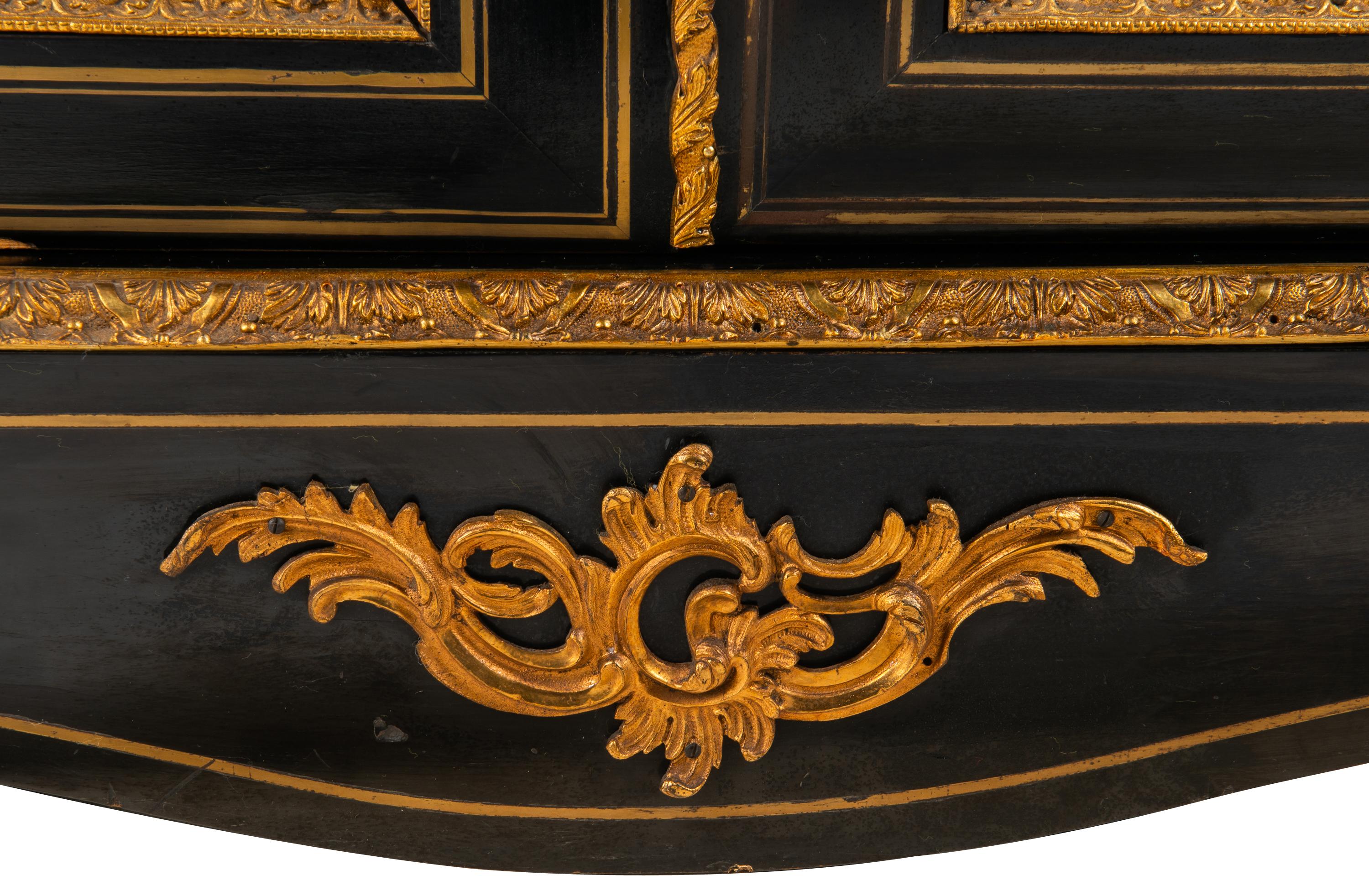 Pair of 19th Century French Boulle Inlaid Side Cabinets For Sale 2