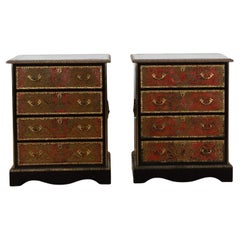 Pair of 19th Century French Boulle Tortoiseshell Commodes