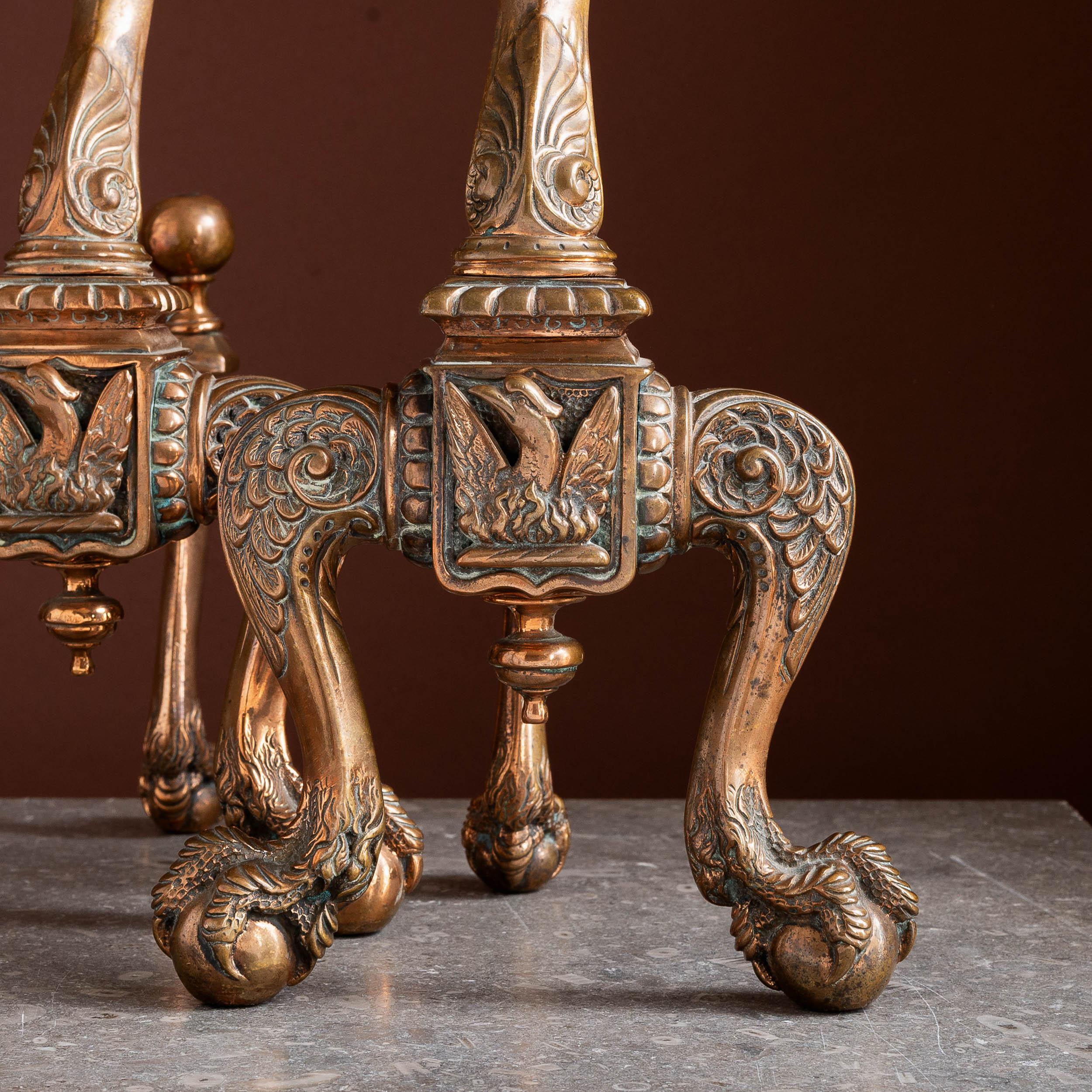 Coppia di androni francesi in bronzo del XIX secolo in vendita 8