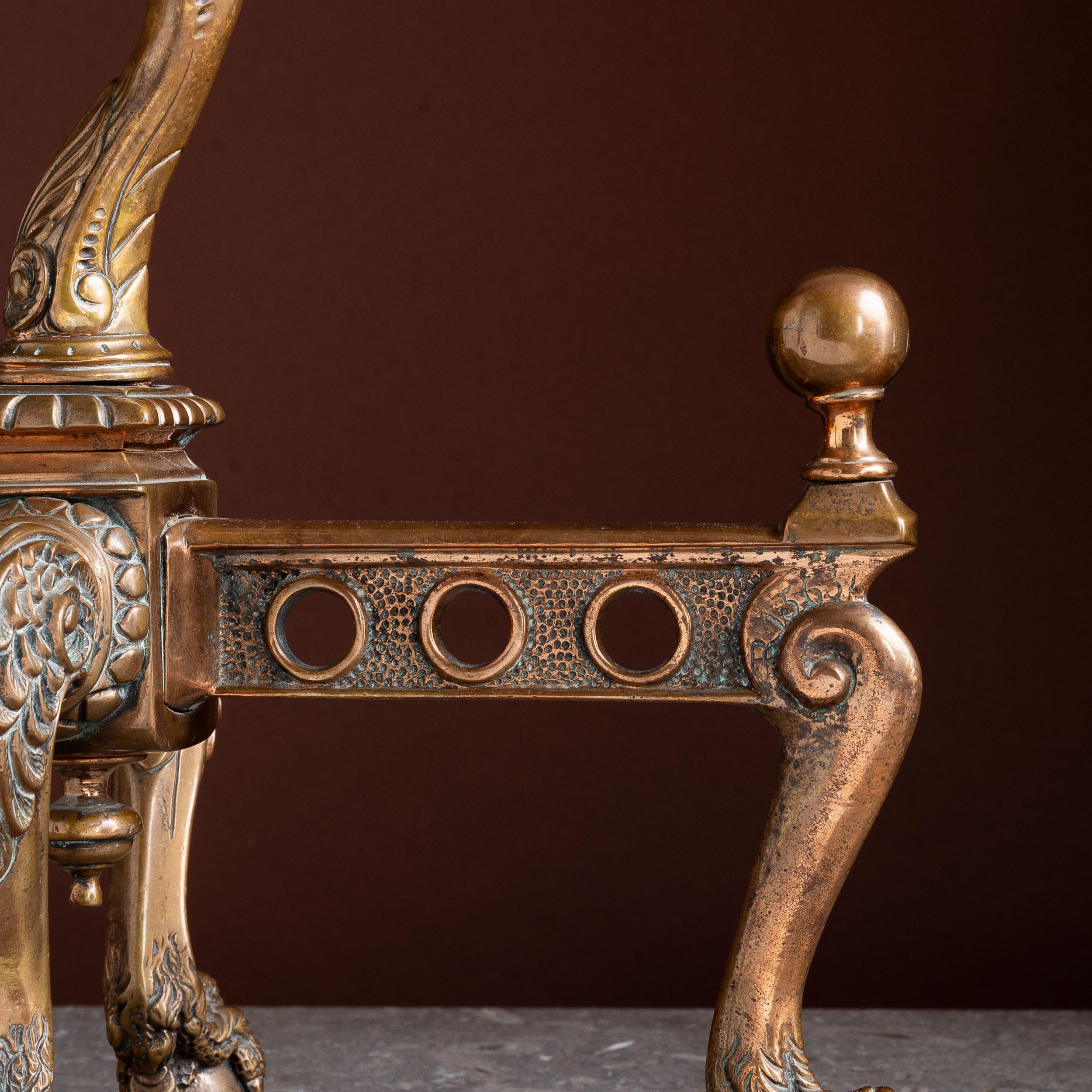 Coppia di androni francesi in bronzo del XIX secolo in vendita 3