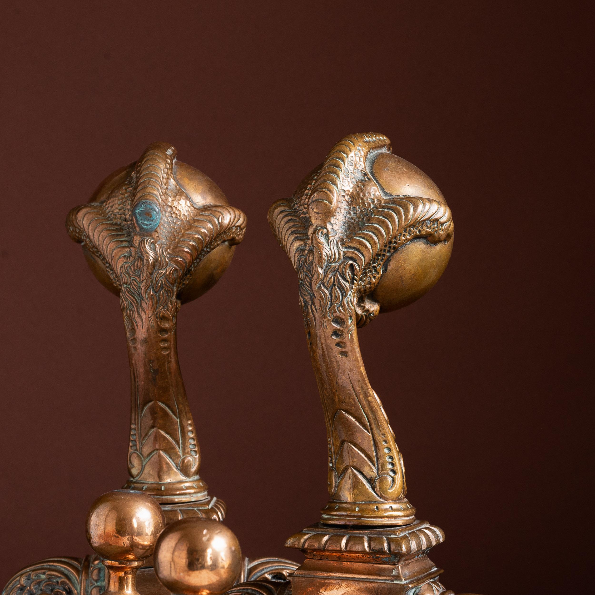 Coppia di androni francesi in bronzo del XIX secolo in vendita 4