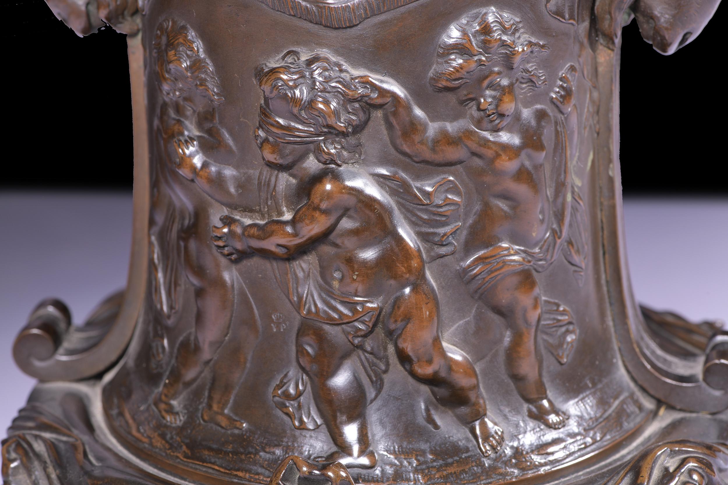 Paar französische Lampen aus Bronze und Marmor aus dem 19. Jahrhundert im Angebot 2