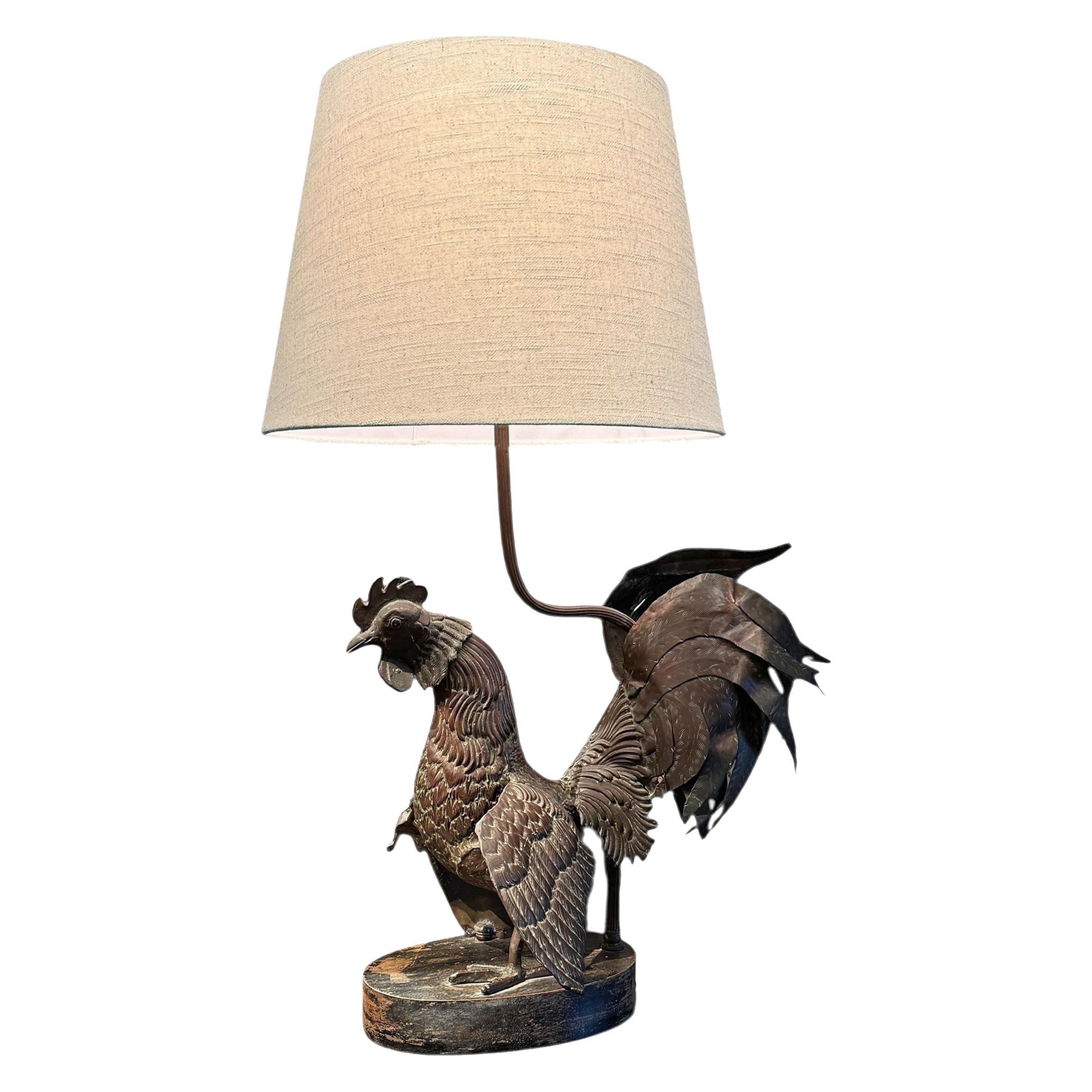Coppia di lampade a gallo in bronzo francesi del XIX secolo in vendita 8