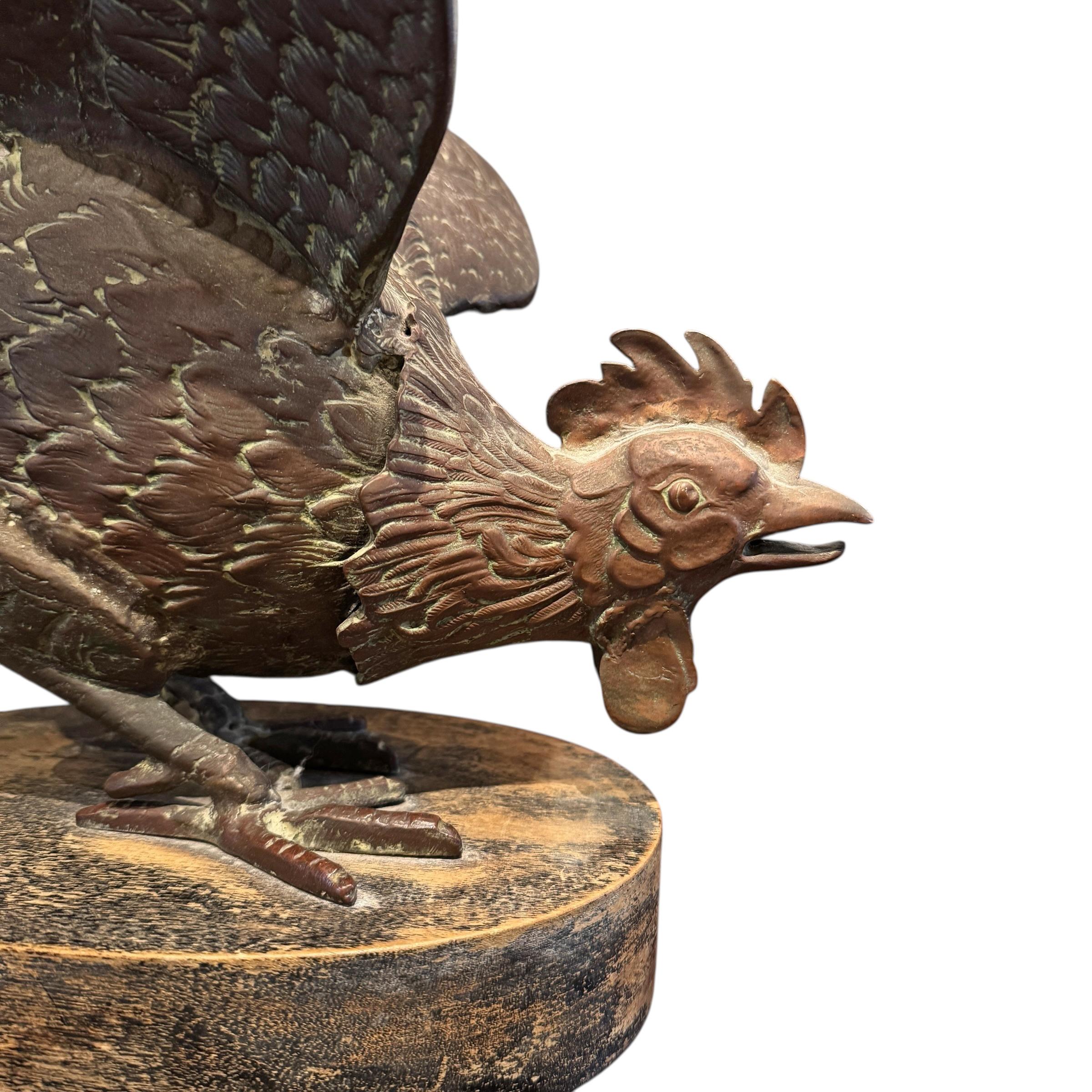 Bronzo Coppia di lampade a gallo in bronzo francesi del XIX secolo in vendita