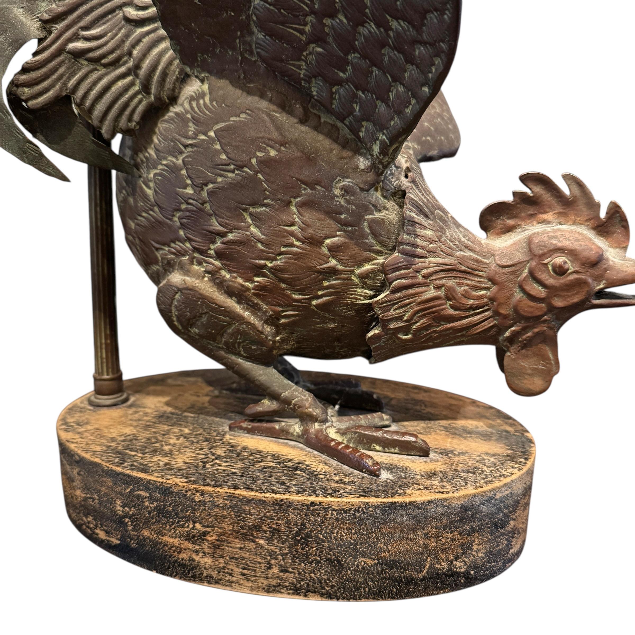 Coppia di lampade a gallo in bronzo francesi del XIX secolo in vendita 1