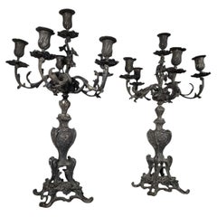 Coppia di candelabri francesi del XIX secolo
