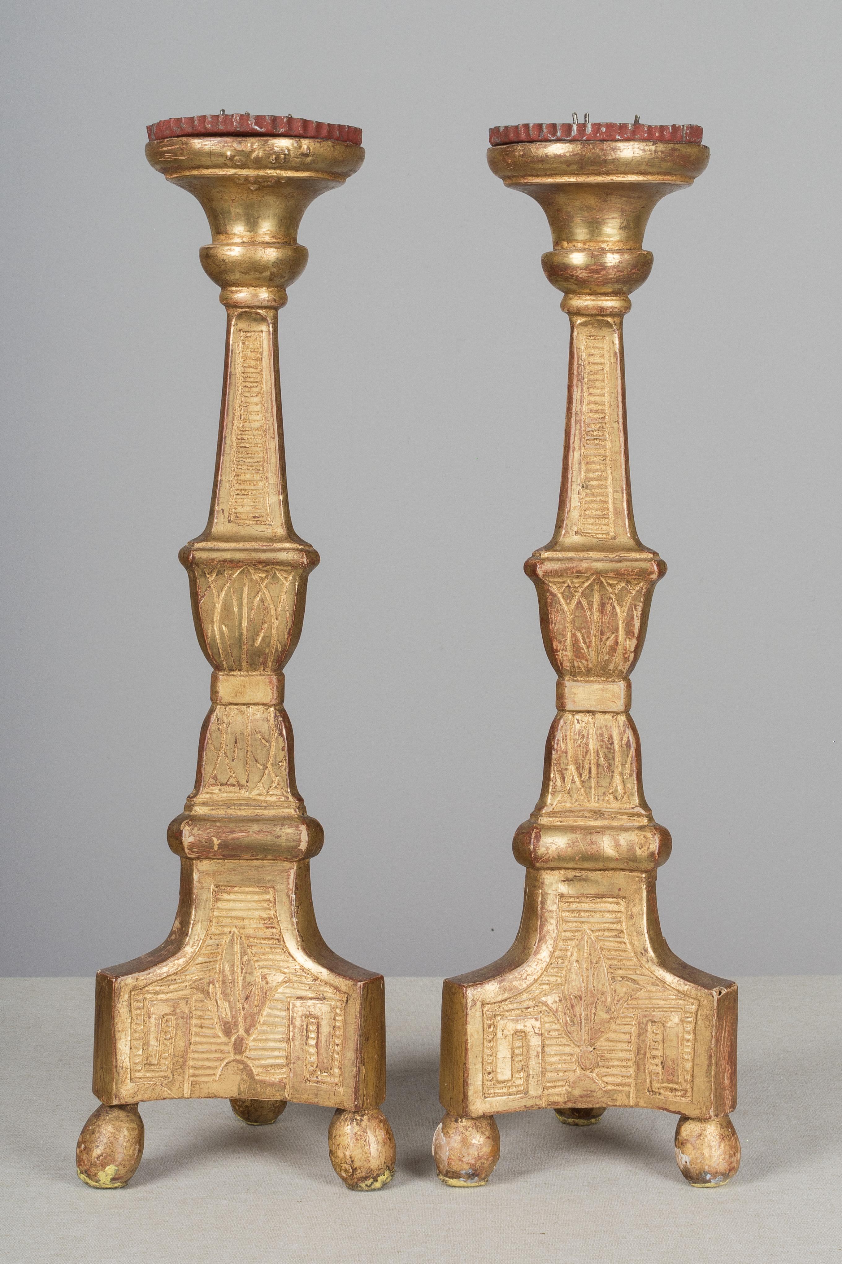 Pair of 19th Century French Candlesticks In Good Condition In Winter Park, FL