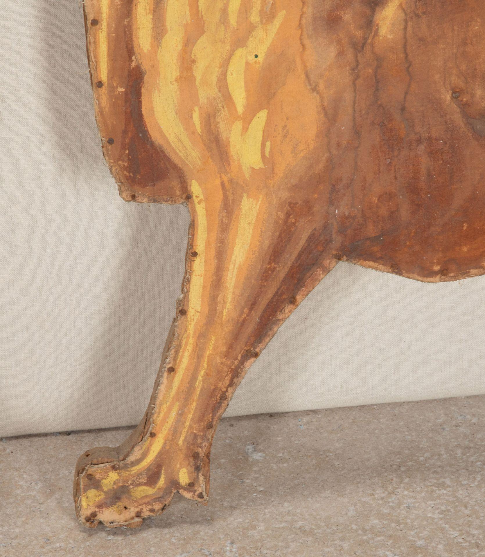 XIXe siècle Paire d'accessoires muraux en toile de lion du 19e siècle en vente
