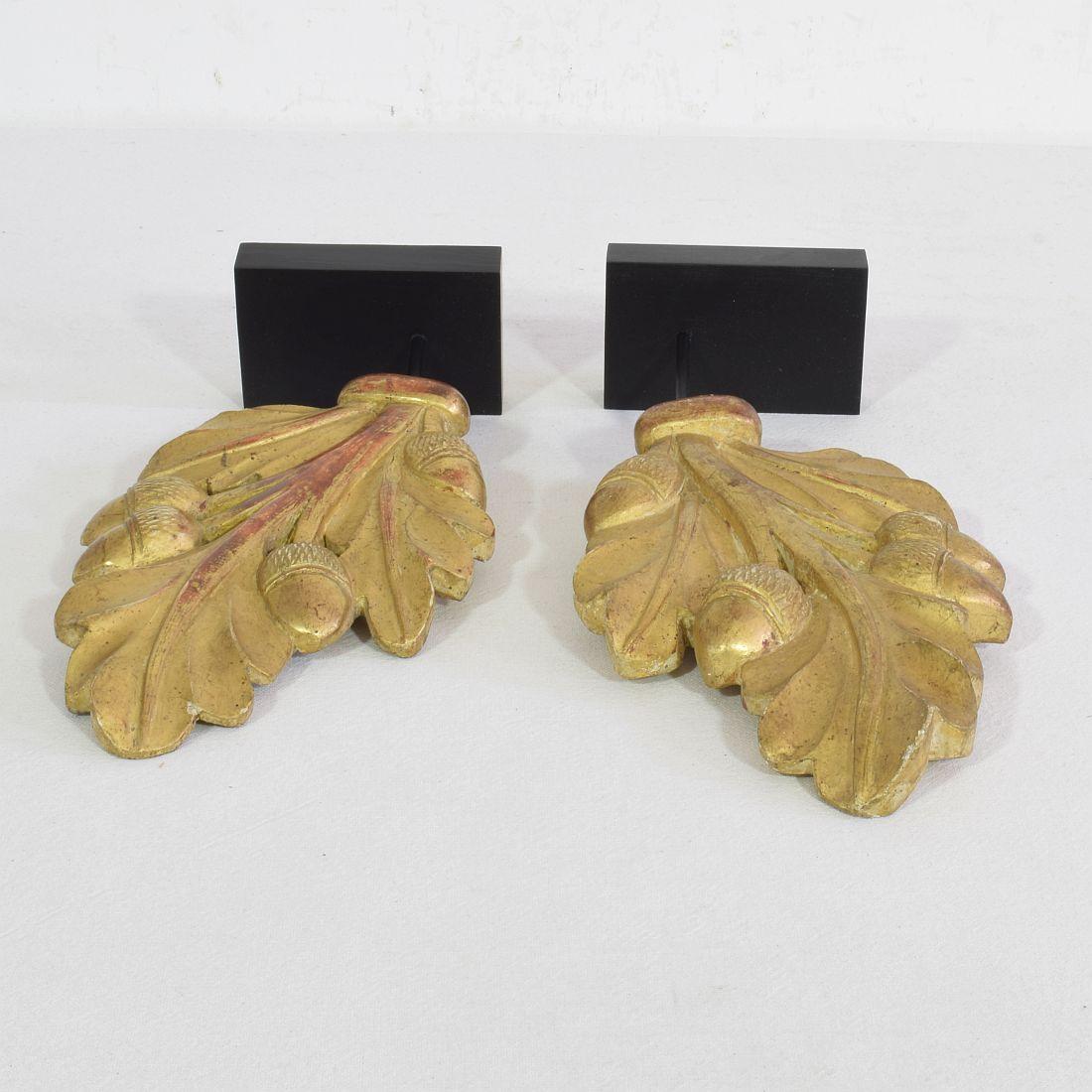 Pair of 19th Century French Carved Giltwood Ornaments 6