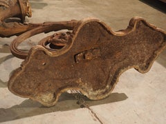 Pair of 19th Century French Cast Iron Bras De Lumière Sconces or Lantern Holders