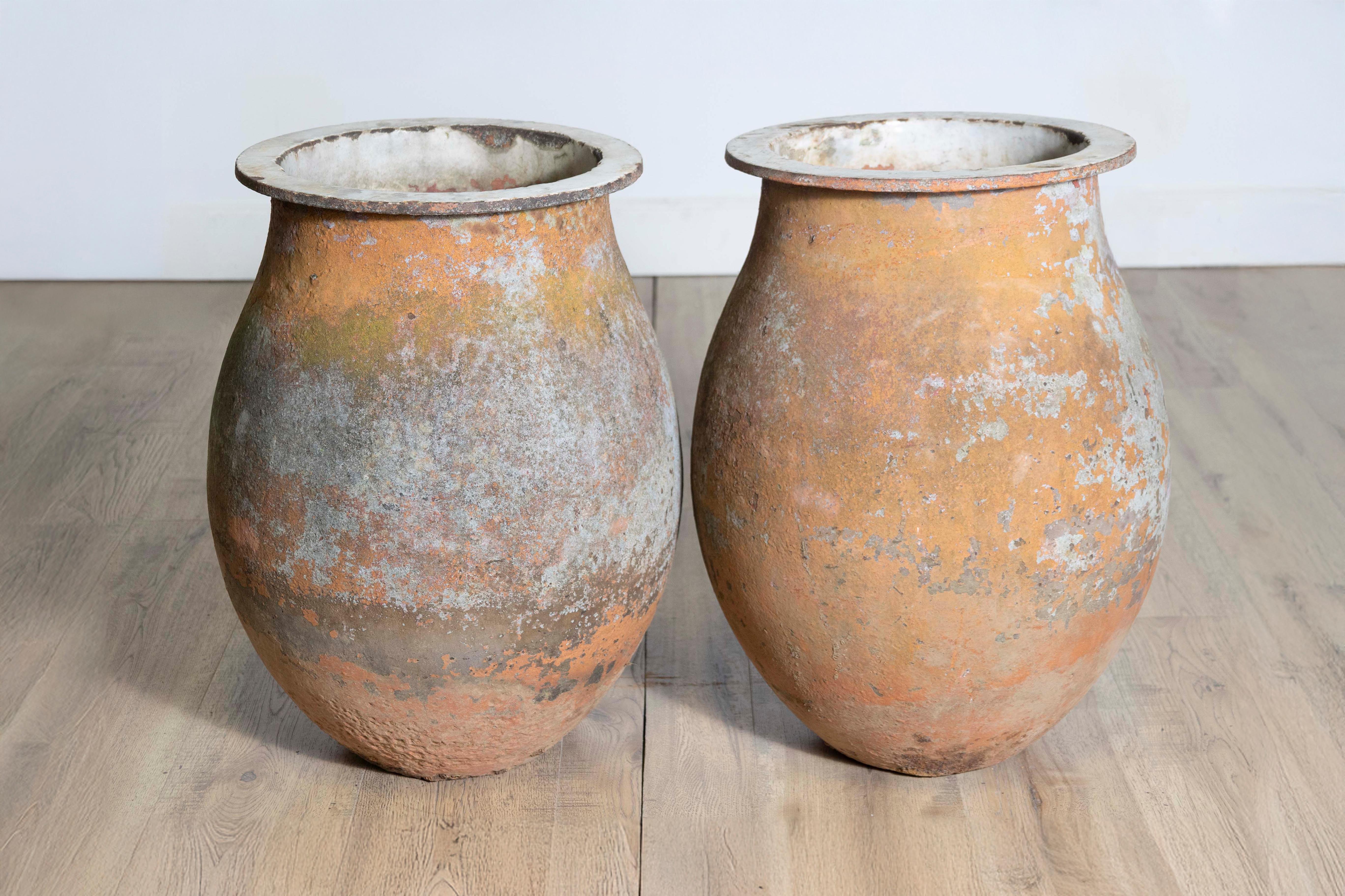 Paar französische Jars aus Gusseisen aus dem 19. im Angebot 1
