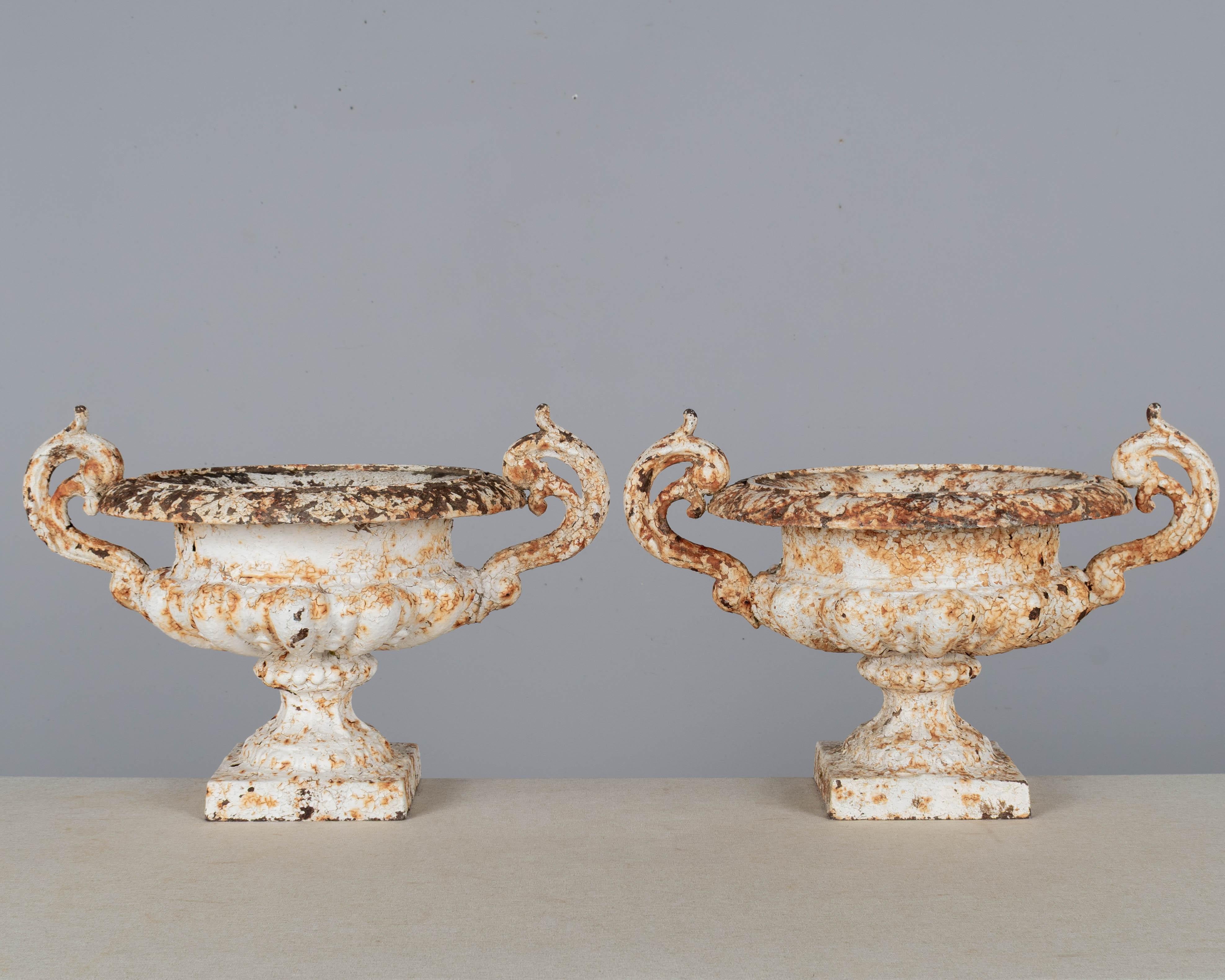 Pair of 19th Century French Cast Iron Urns For Sale 3