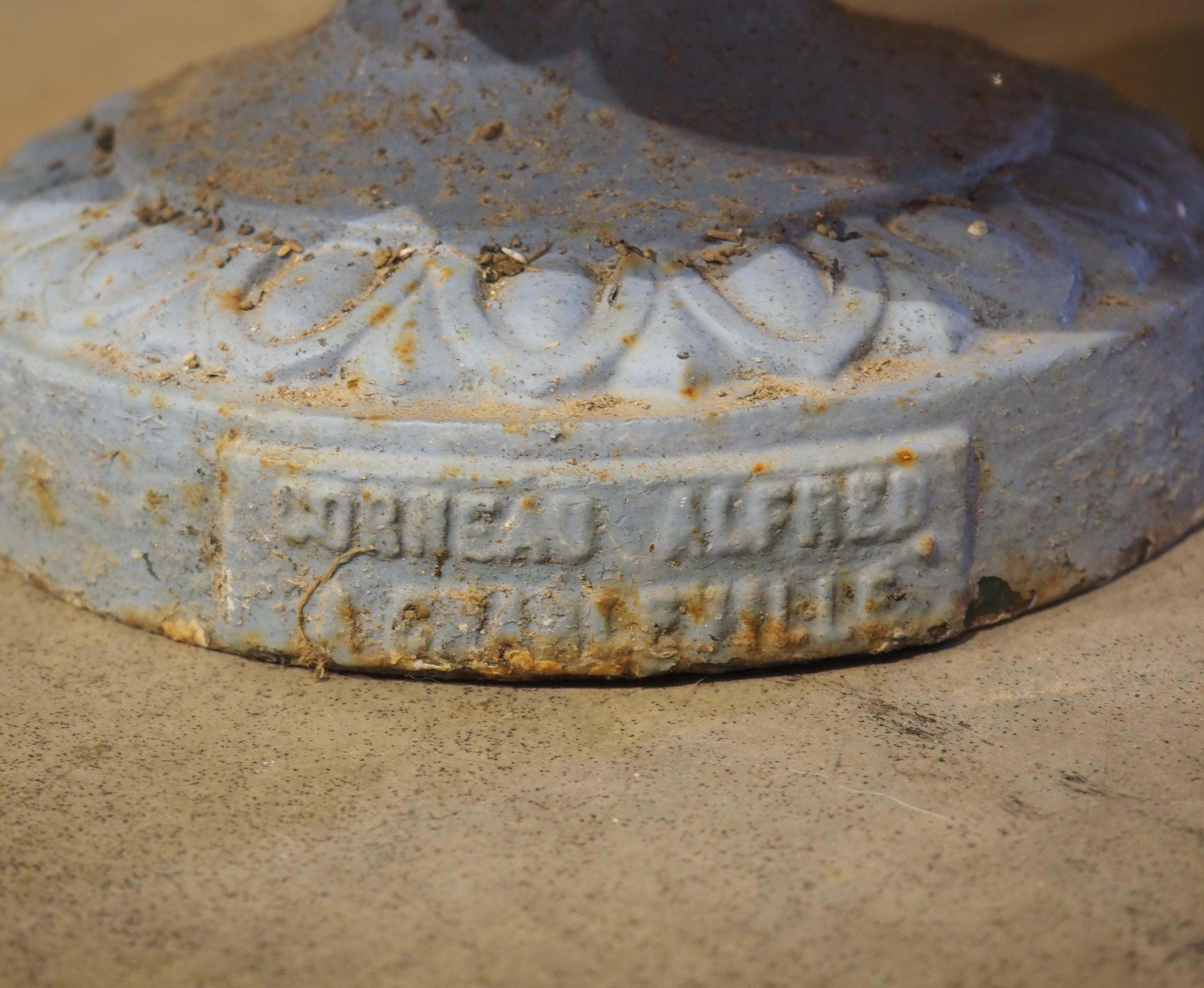 Paire de vases français en fonte du 19ème siècle par Alfred Corneau de Charleville 1