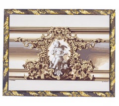 Pair of 19th Century French Cherub Wallpaper Panels