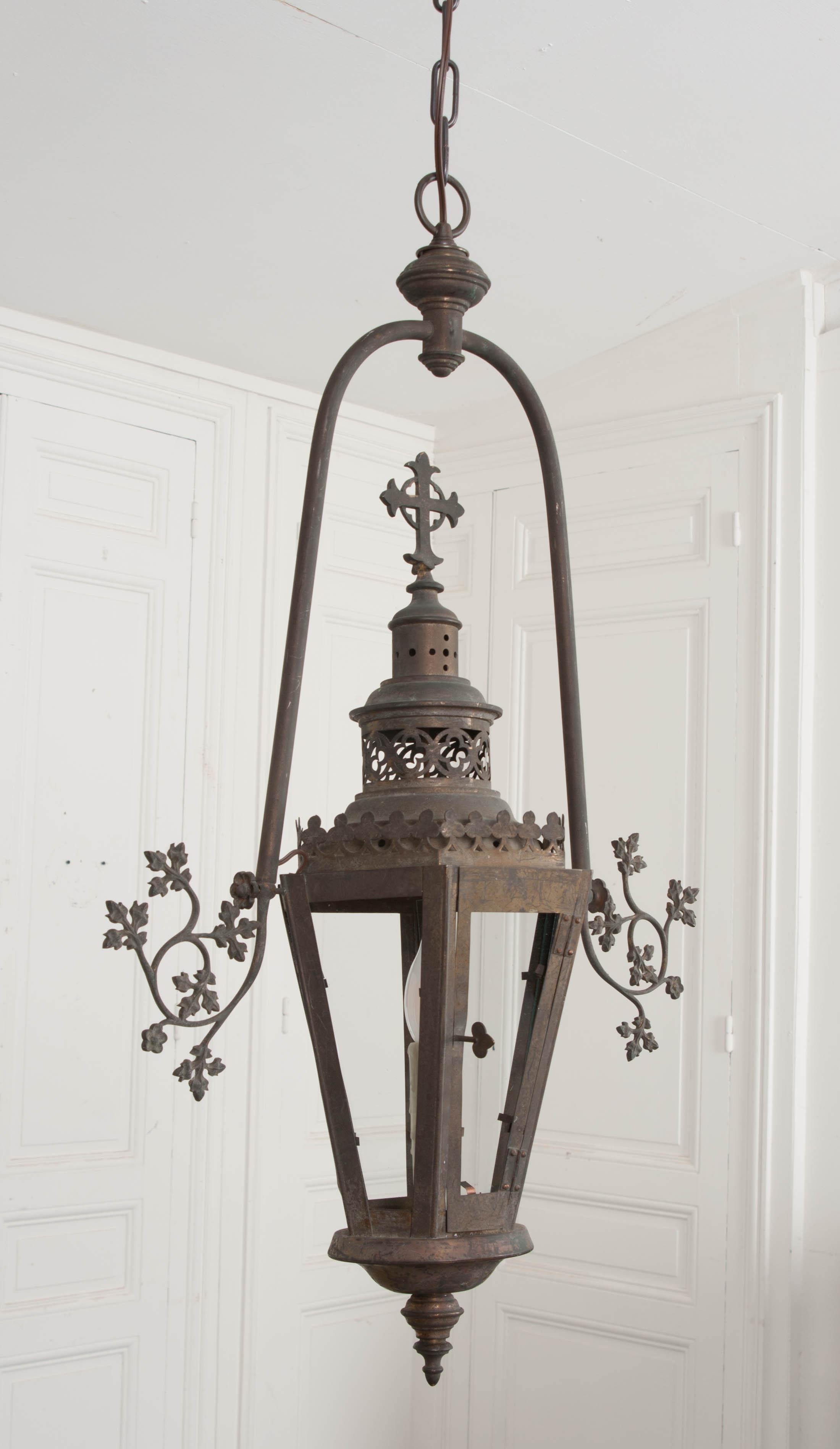 Pair of 19th Century French Church Lanterns In Good Condition In Baton Rouge, LA