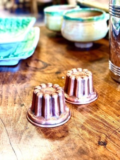 Pair of 19th Century French Copper Canelé Cake Molds