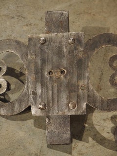 Pair of 19th Century French Cut Steel Slide Latches