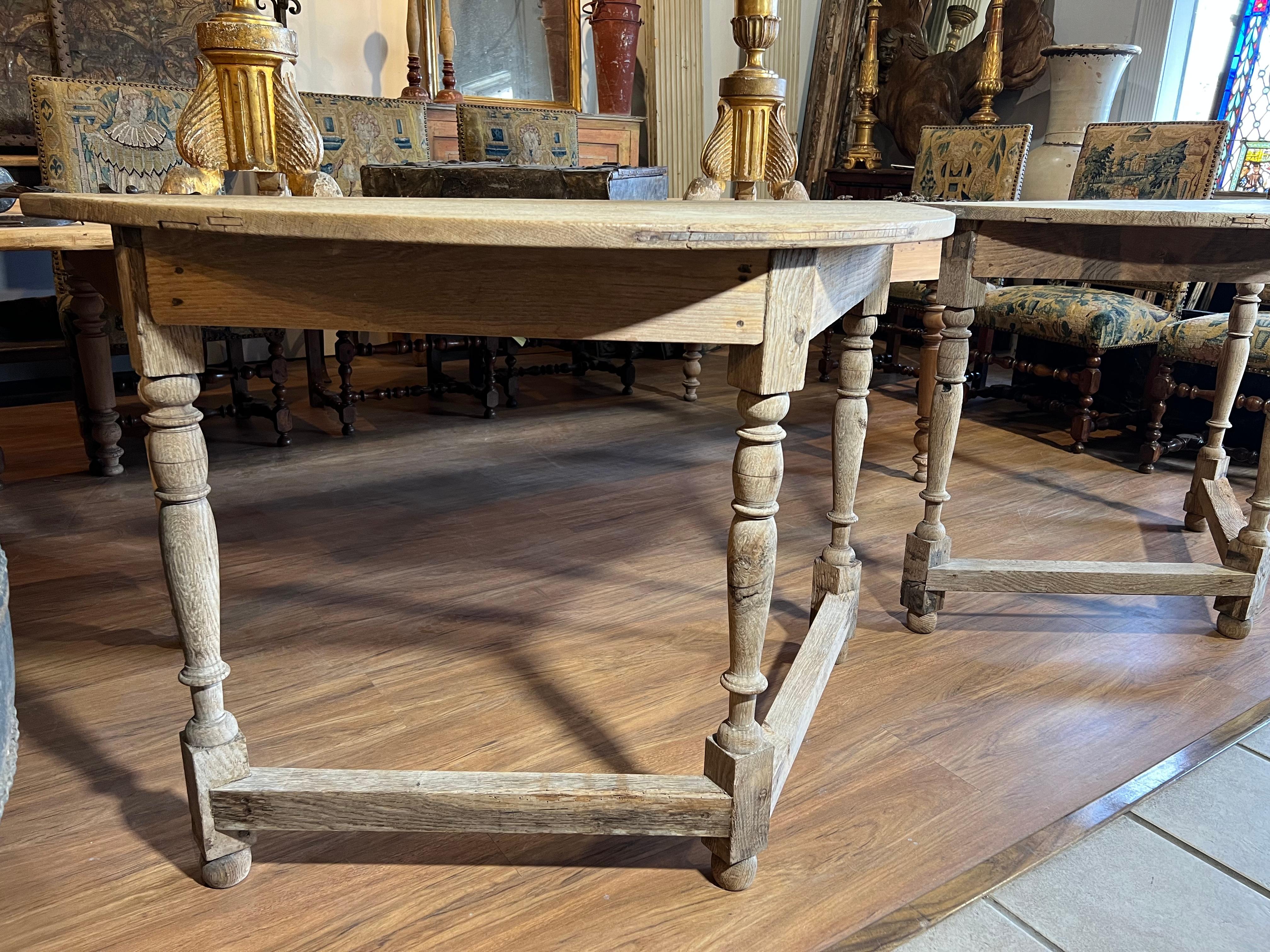 Pair of 19th Century French Demi Lune Console Tables In Good Condition In Atlanta, GA