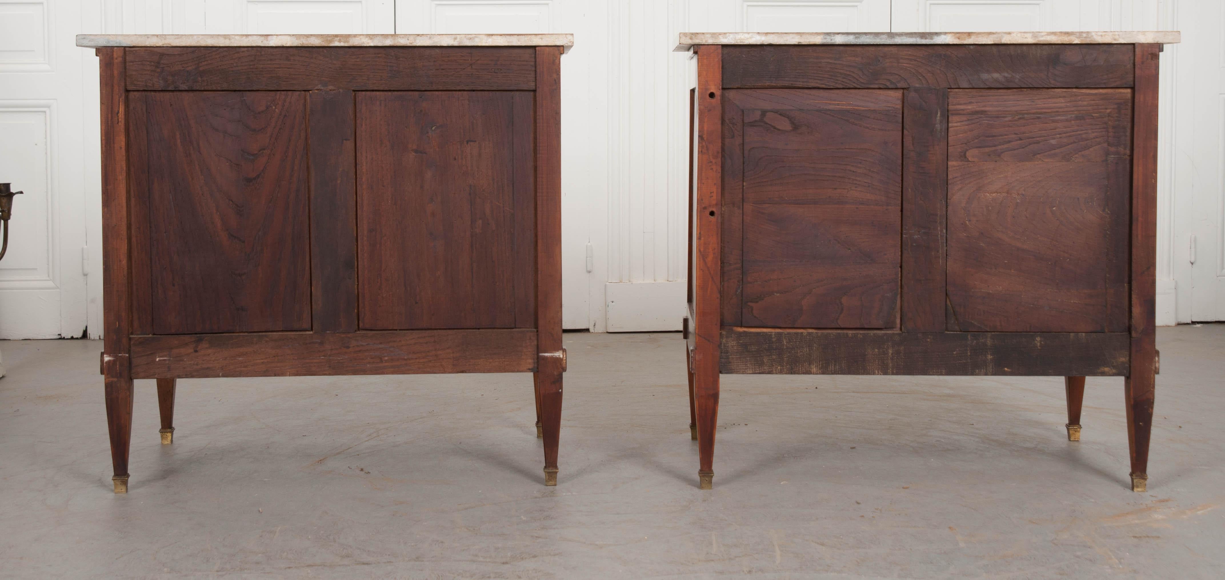 Pair of 19th Century French Directoire Commodes 6