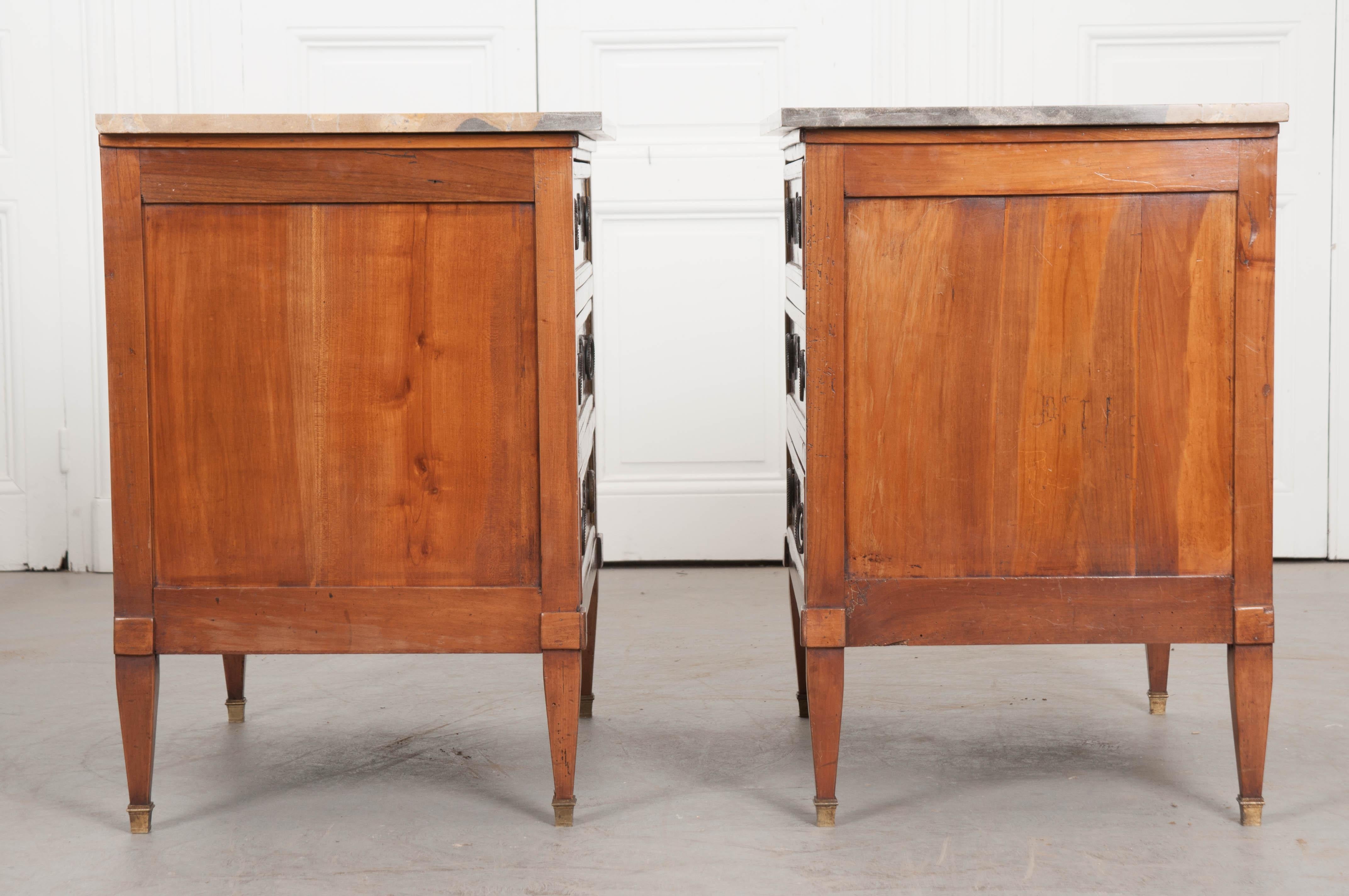 Pair of 19th Century French Directoire Commodes 2