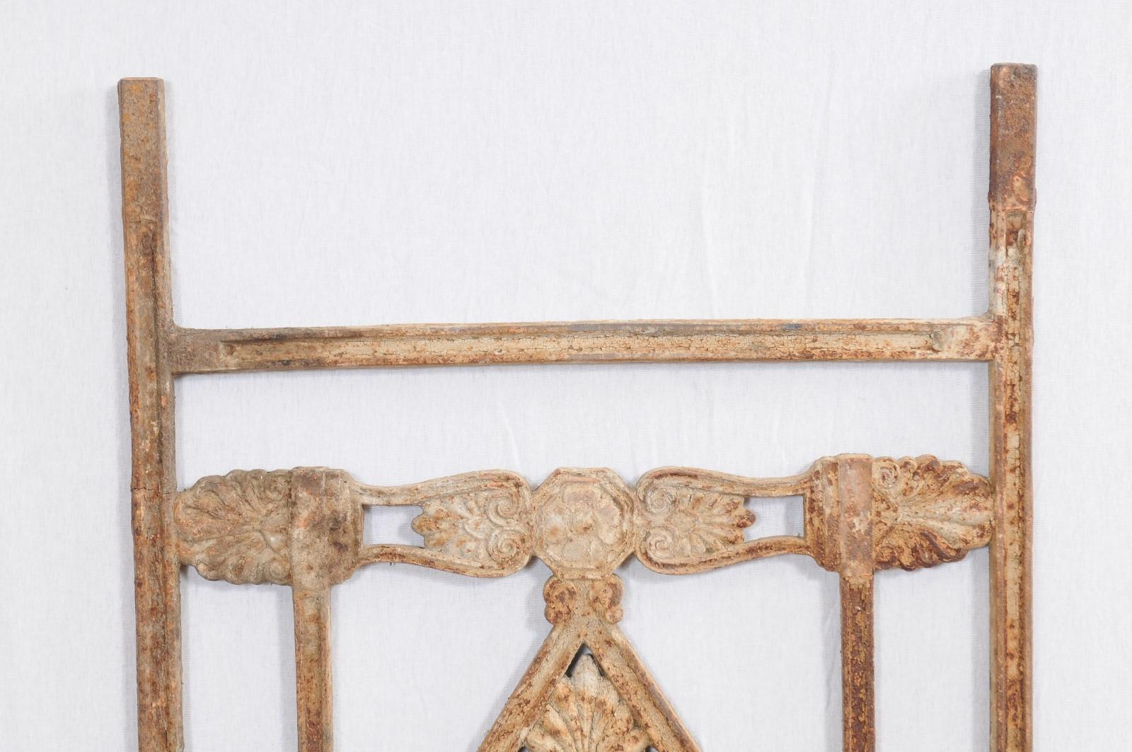 Early 19th Century Pair of 19th Century French Directoire Painted Iron Architectural Elements