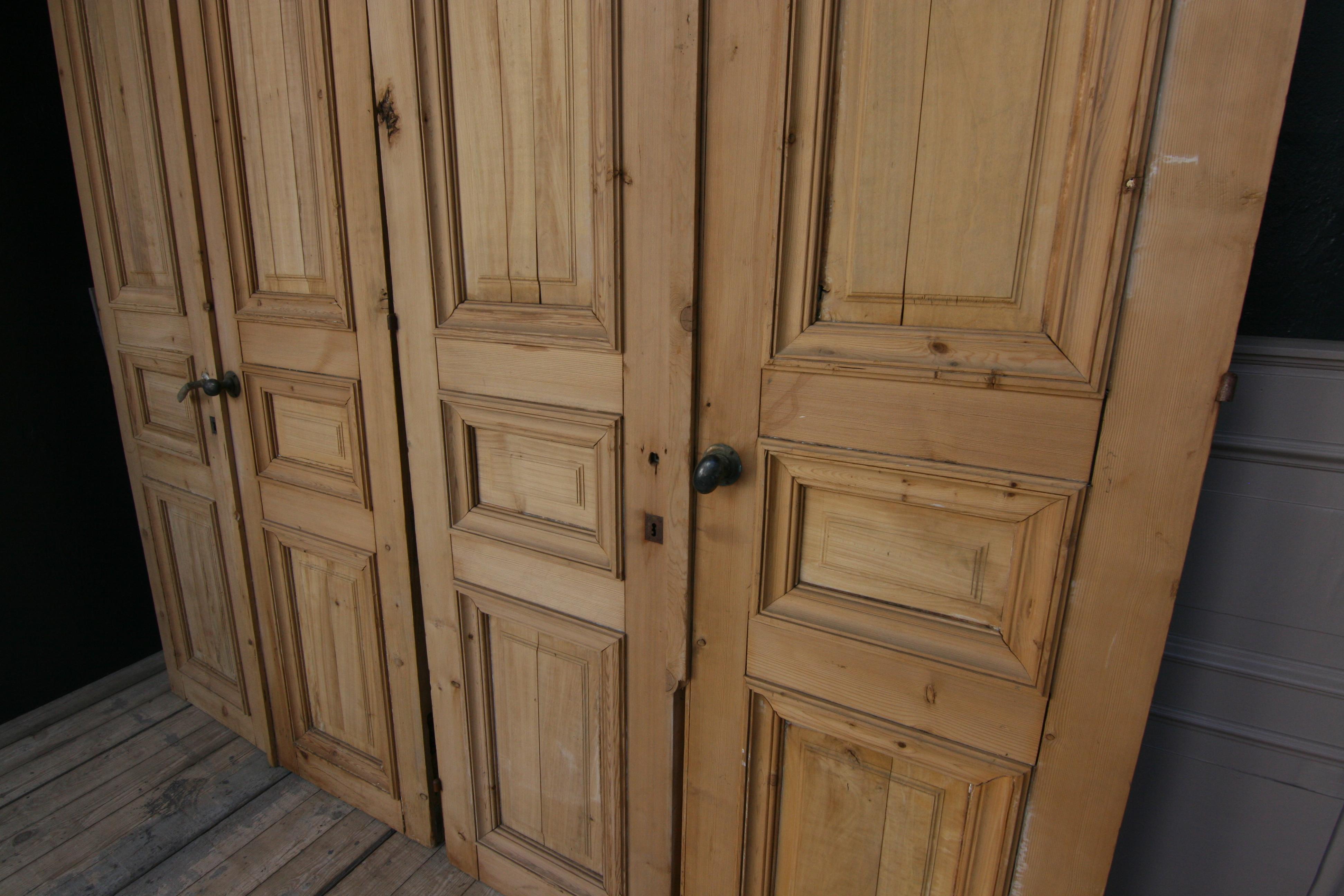 Pair of 19th Century French Double Doors Made of Pine 2