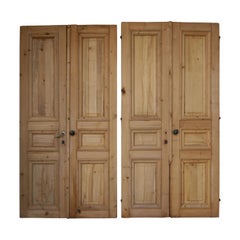 Pair of 19th Century French Double Doors Made of Pine