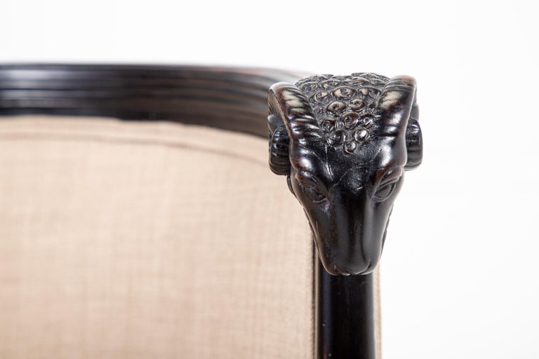 Pair of 19th Century French Ebonised Chairs For Sale at 1stDibs