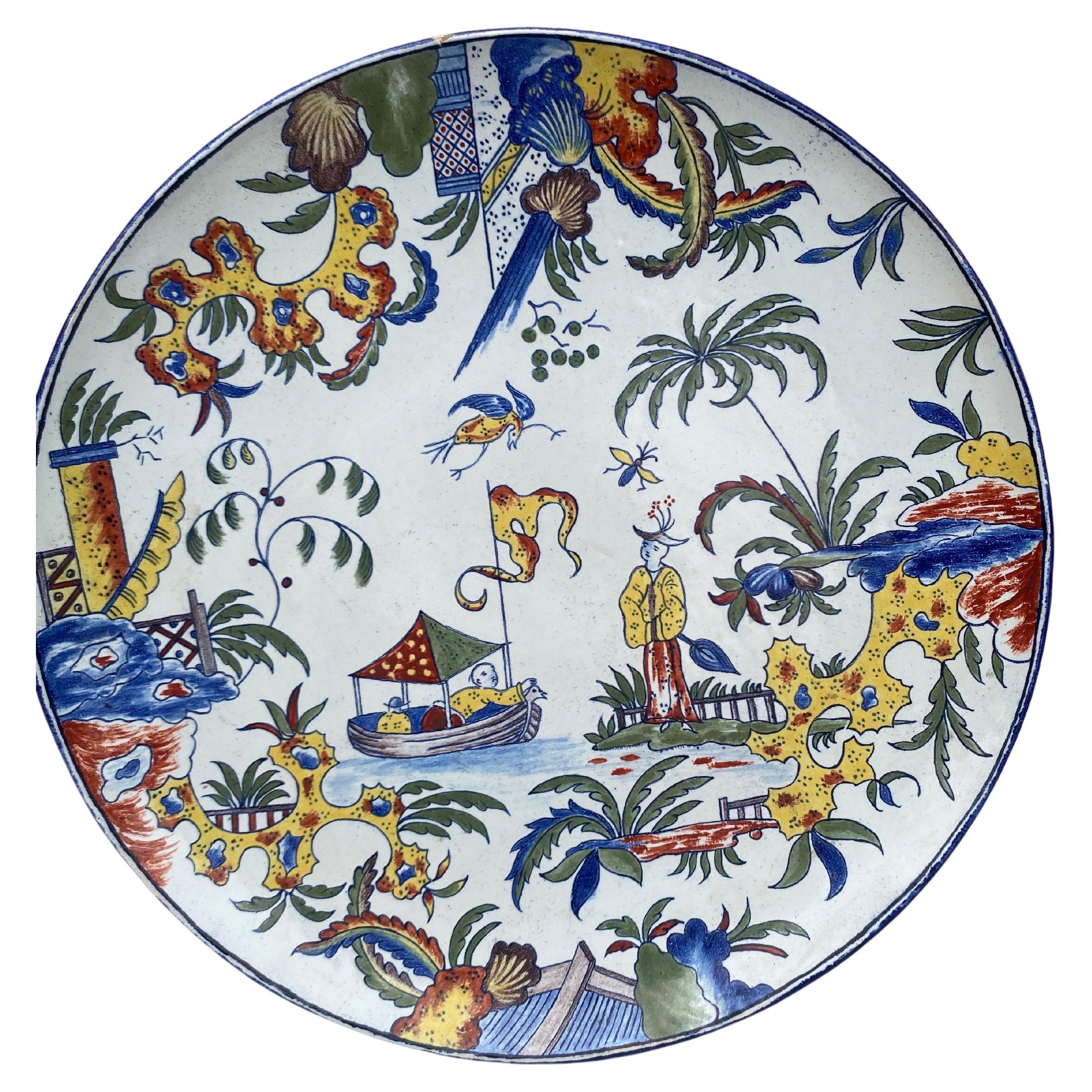 Anglais Paire de plateaux Chinoiserie français Angouleme du 19ème siècle en vente
