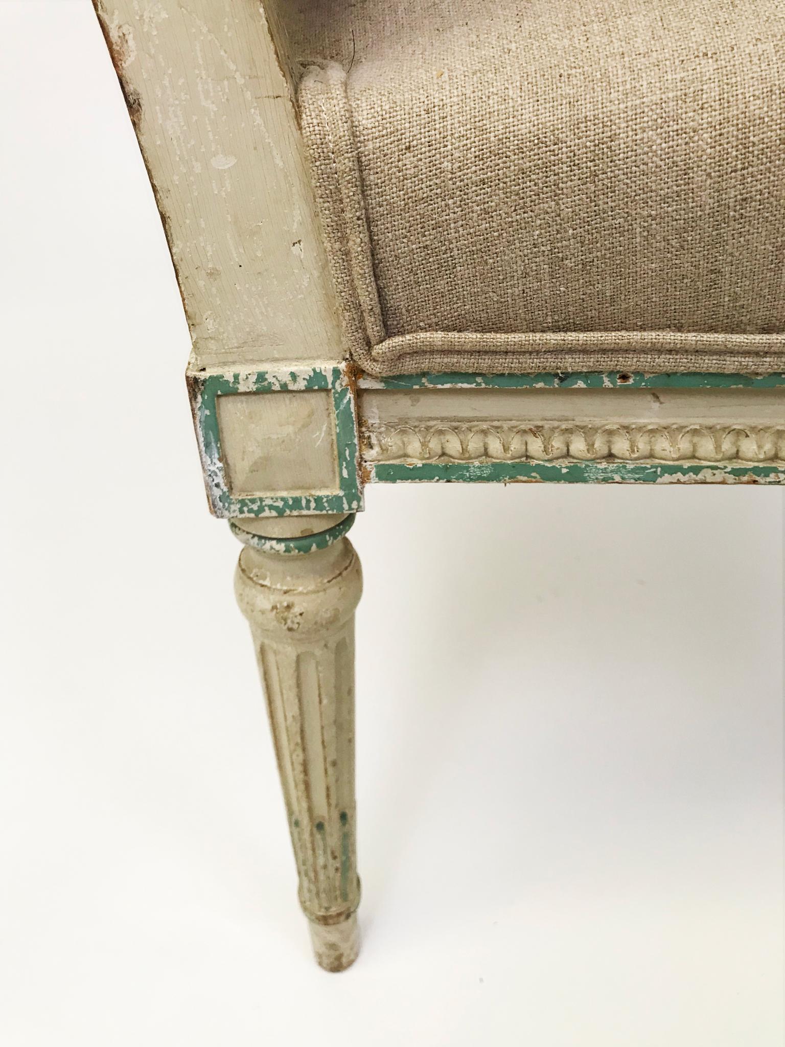 French FRENCH FAUTEILS ARMCHAIRS - 19th Century, hand carved, walnut frames.